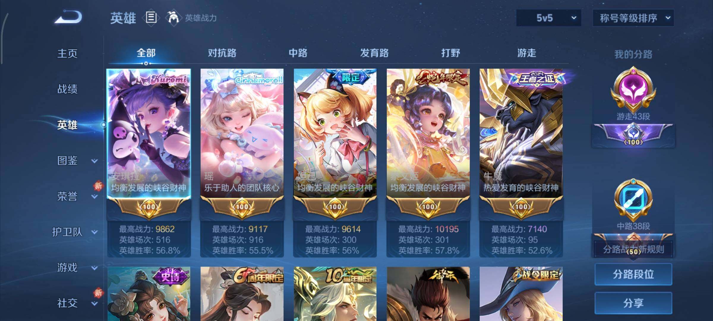 WZCMY3402387王者荣耀账号详情图3