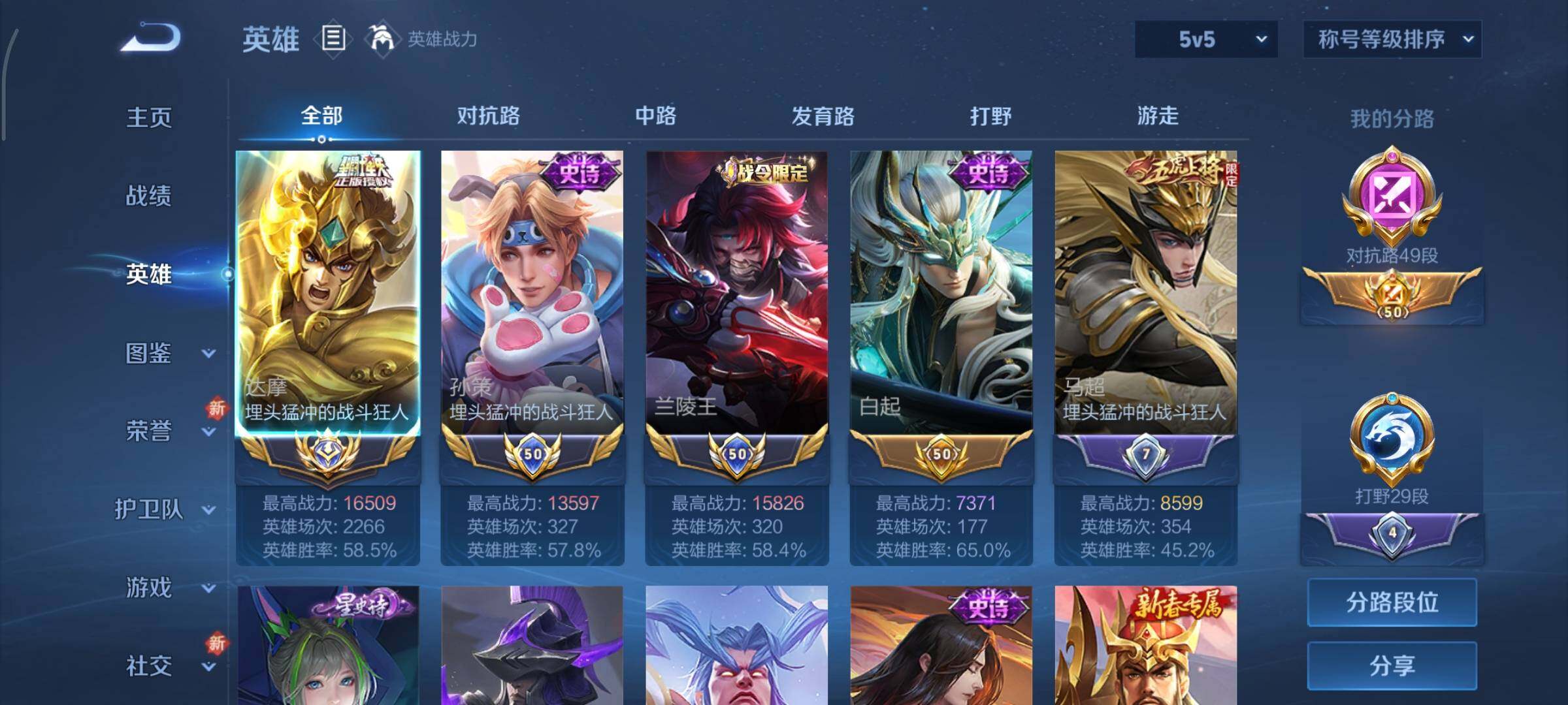 WZCMY3402427王者荣耀账号详情图5