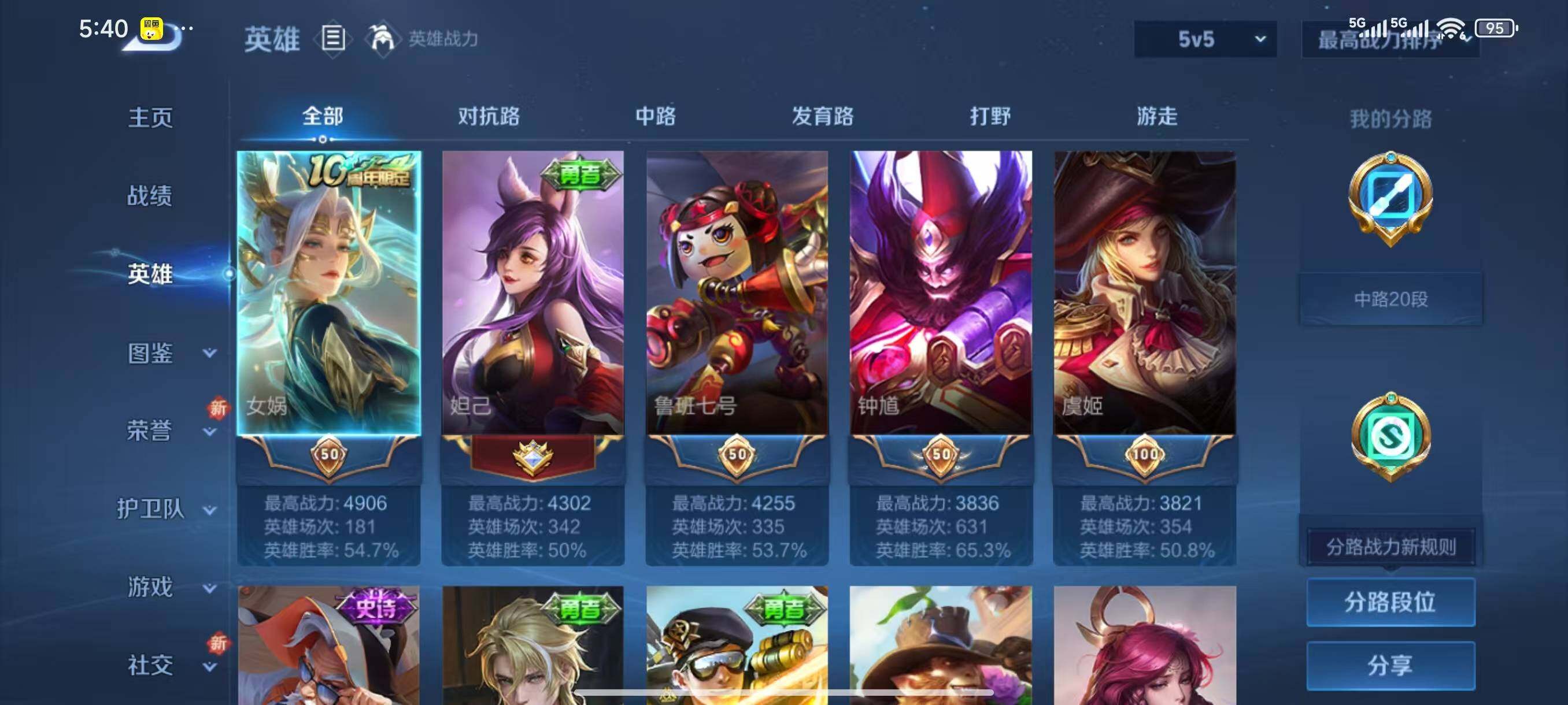 WZLX3401388王者荣耀账号详情图3