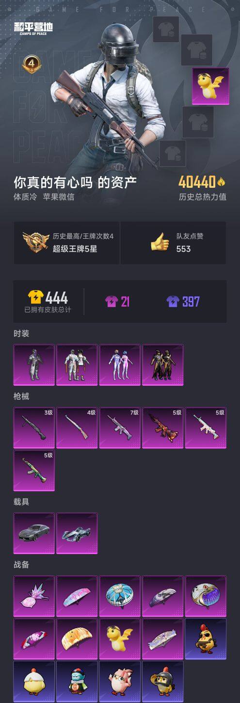 HPQM3414791和平精英账号详情图3 HPQM3414791和平精英账号详情图3