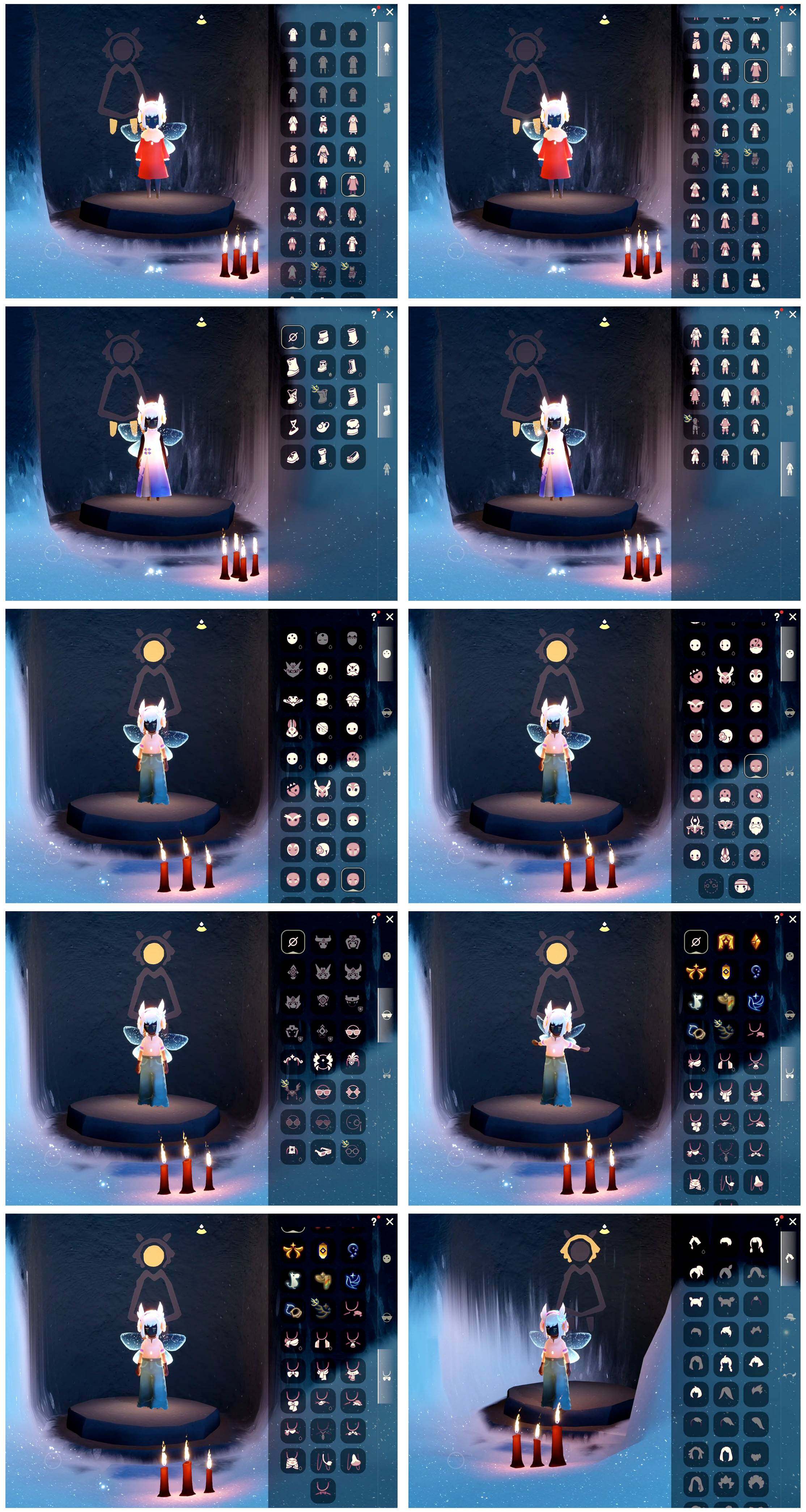 光遇账号iOS官服9季1翼白枭透明蝶翼悦动跑鞋圣诞鹿角暗彩武士裤绊爱皮皮猫史力奇套装详情看图，价格可刀
资源：蜡烛  656  爱心 58   红烛   翼1
已毕业地图：无
毕业季节： 表演季  破晓季   欧若拉