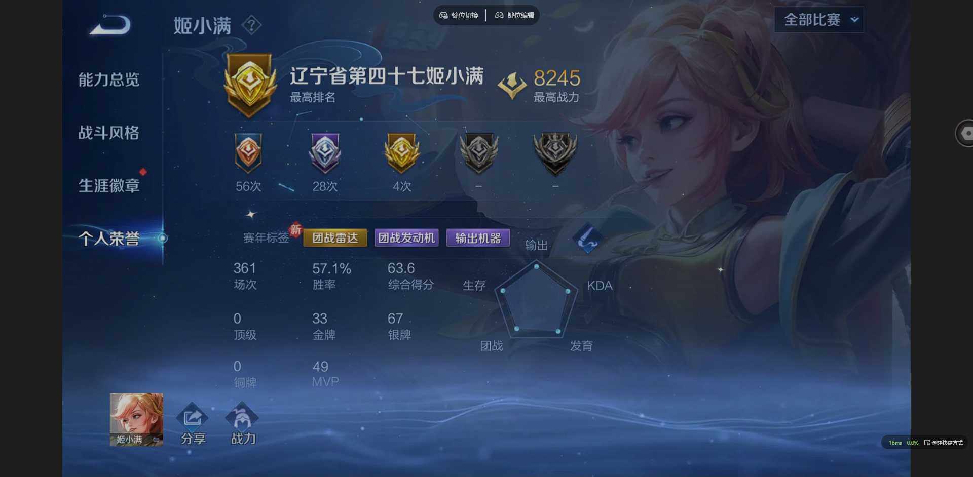 WZQM3405511王者荣耀账号详情图16 WZQM3405511王者荣耀账号详情图16