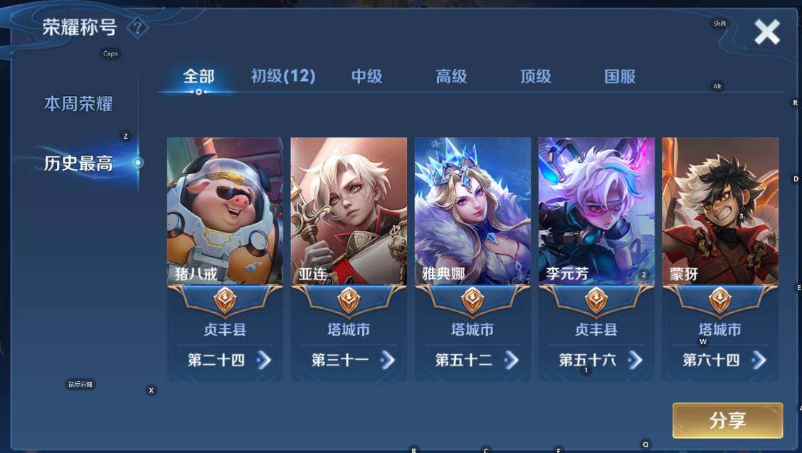 WZCMW3401930王者荣耀账号详情图7