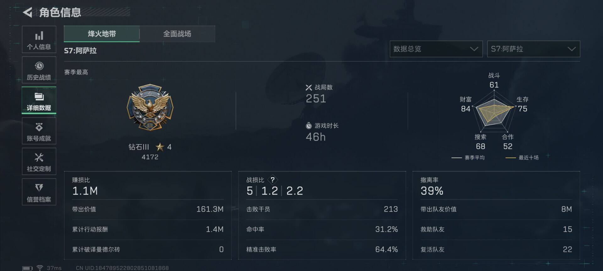 SJZCMW386412三角洲行动账号详情图20