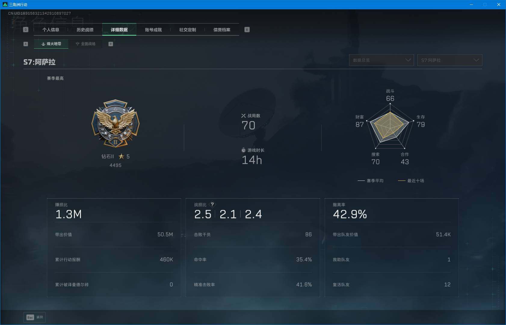 SJZEY383146三角洲行动账号详情图4 SJZEY383146三角洲行动账号详情图4