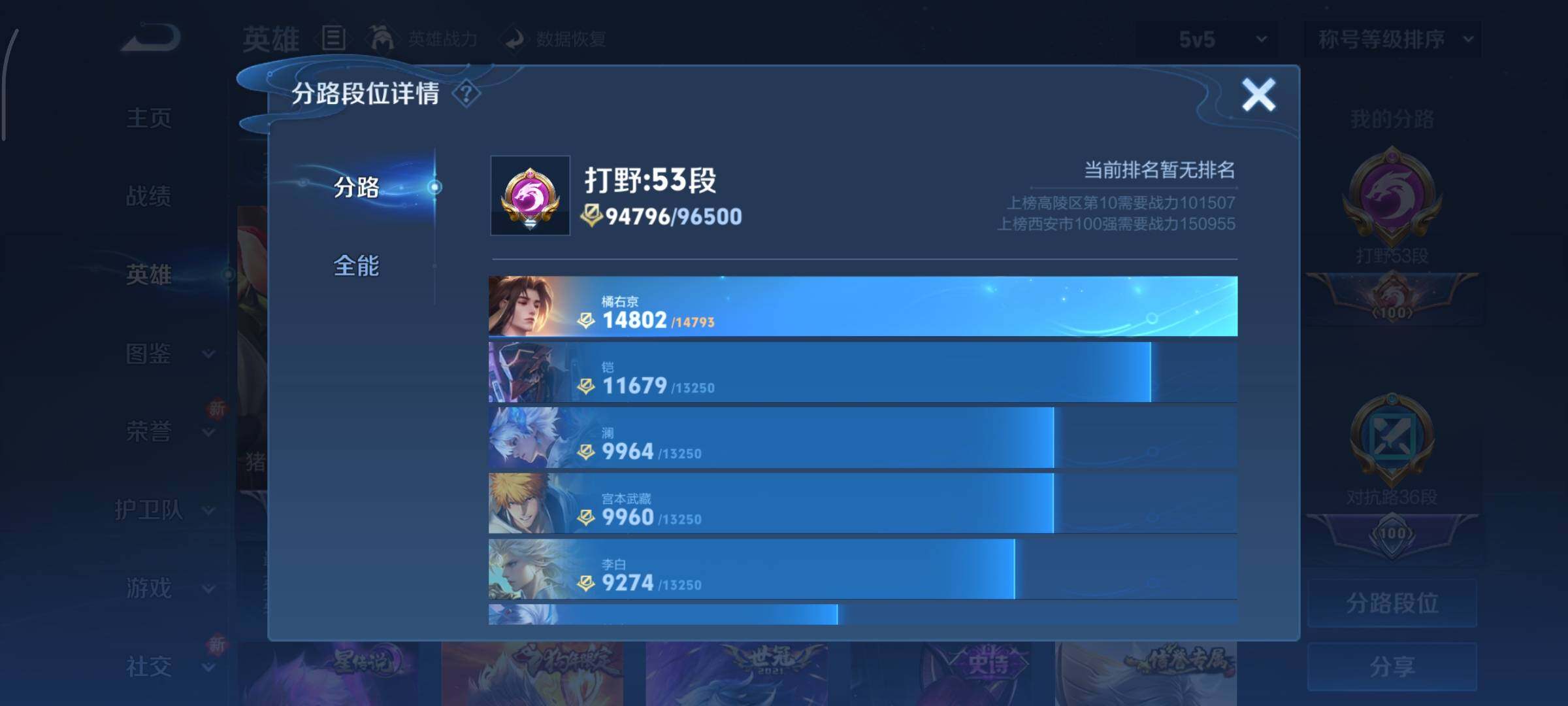 WZCMY3407661王者荣耀账号详情图6 WZCMY3407661王者荣耀账号详情图6