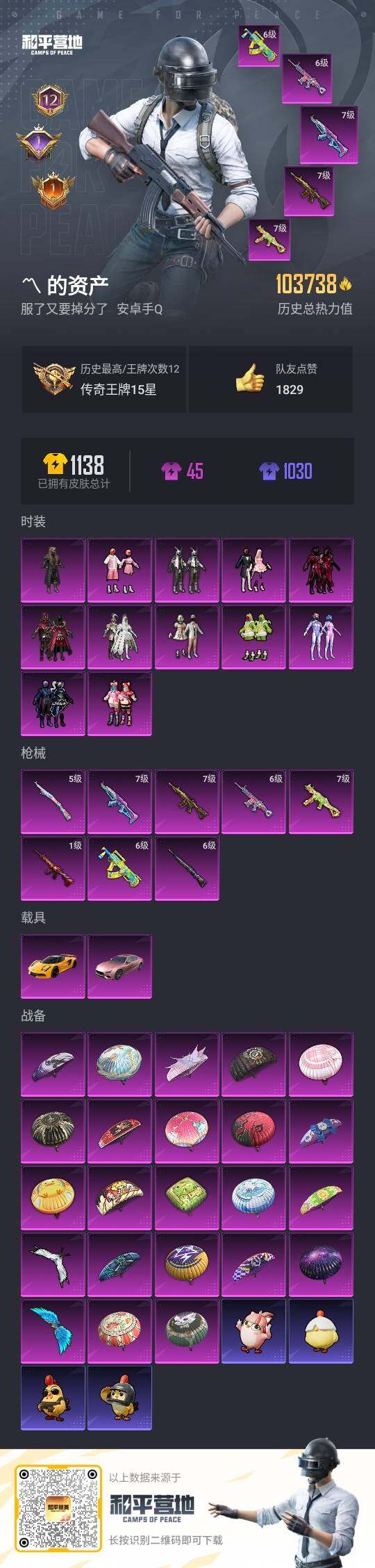 HPCMW3418607和平精英账号详情图3 HPCMW3418607和平精英账号详情图3