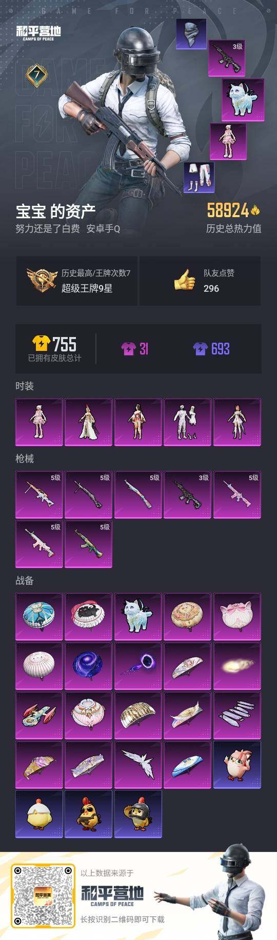 HPLE3415262和平精英账号详情图3 HPLE3415262和平精英账号详情图3