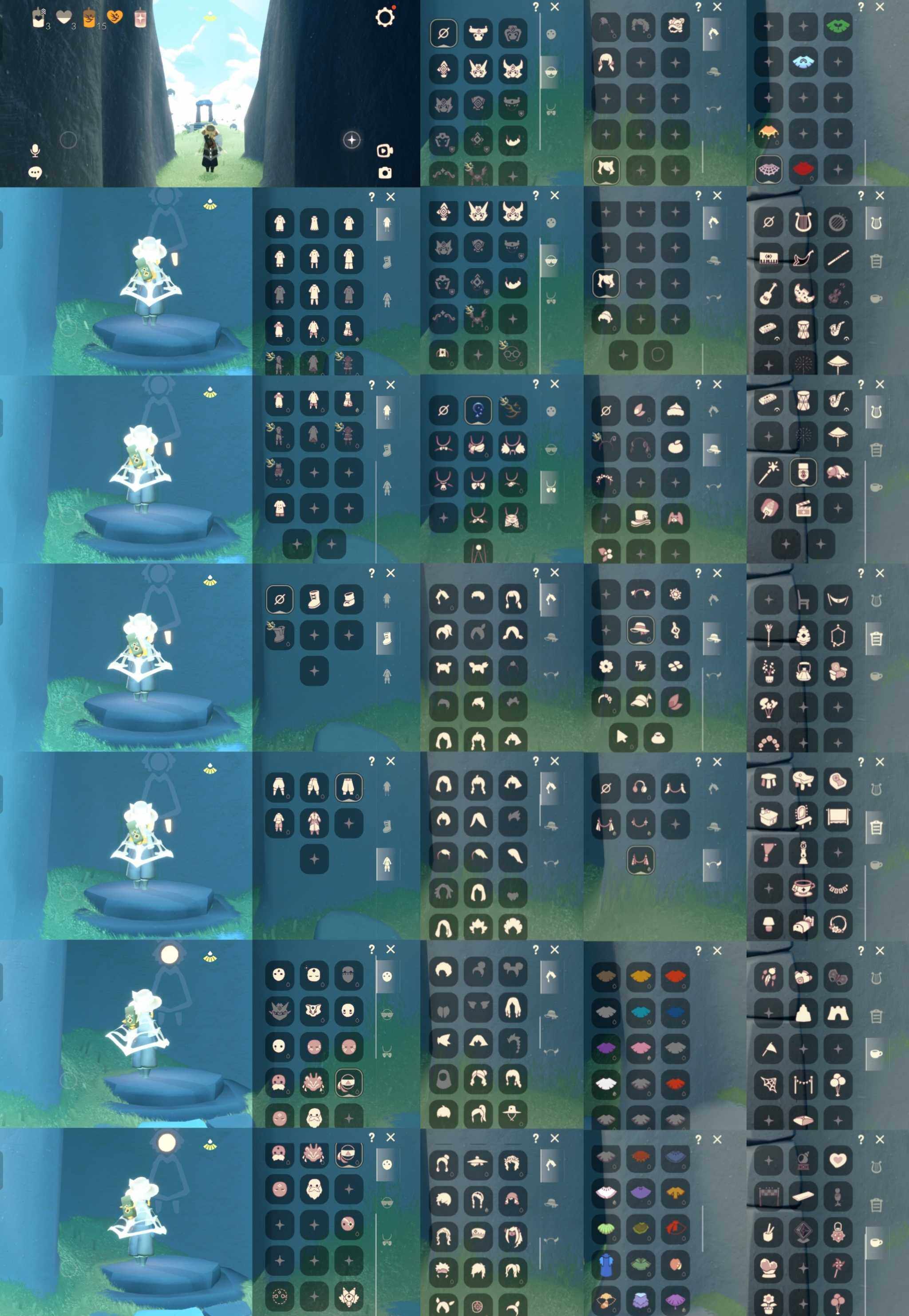 光遇账号安卓官服WD9544  安邮
【毕业图】雨林，霞谷
【蜡烛】3
【爱心】3
【稀有礼包】雪花发夹，小狗周年头饰，四叶草头饰，透明蜘蛛斗，大橘大利，金鳞耳饰，小黄鸭发饰
【毕业物品】棕熊面具
【热门复刻】绿芽