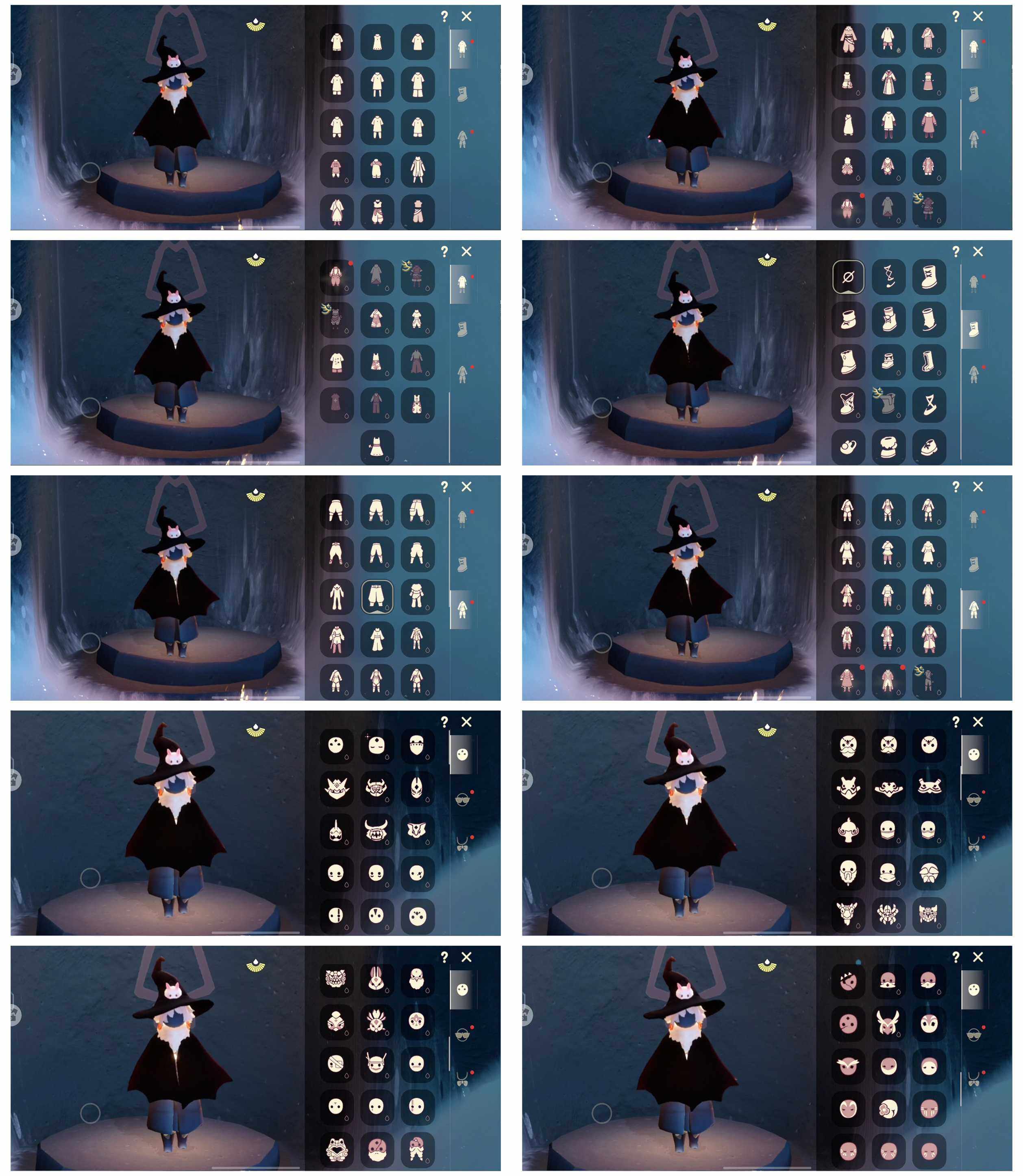 光遇账号华为渠道服14季12翼白枭小王子头透明蝶翼巫师帽蝙蝠套蛛网斗篷新春福娃狐狸背包玫瑰花
资源：蜡烛 1040 爱心 844 红烛 10 翼 12
已毕业地图：全图 
毕业季节：梦想季 集结季 小王子季 风行季 