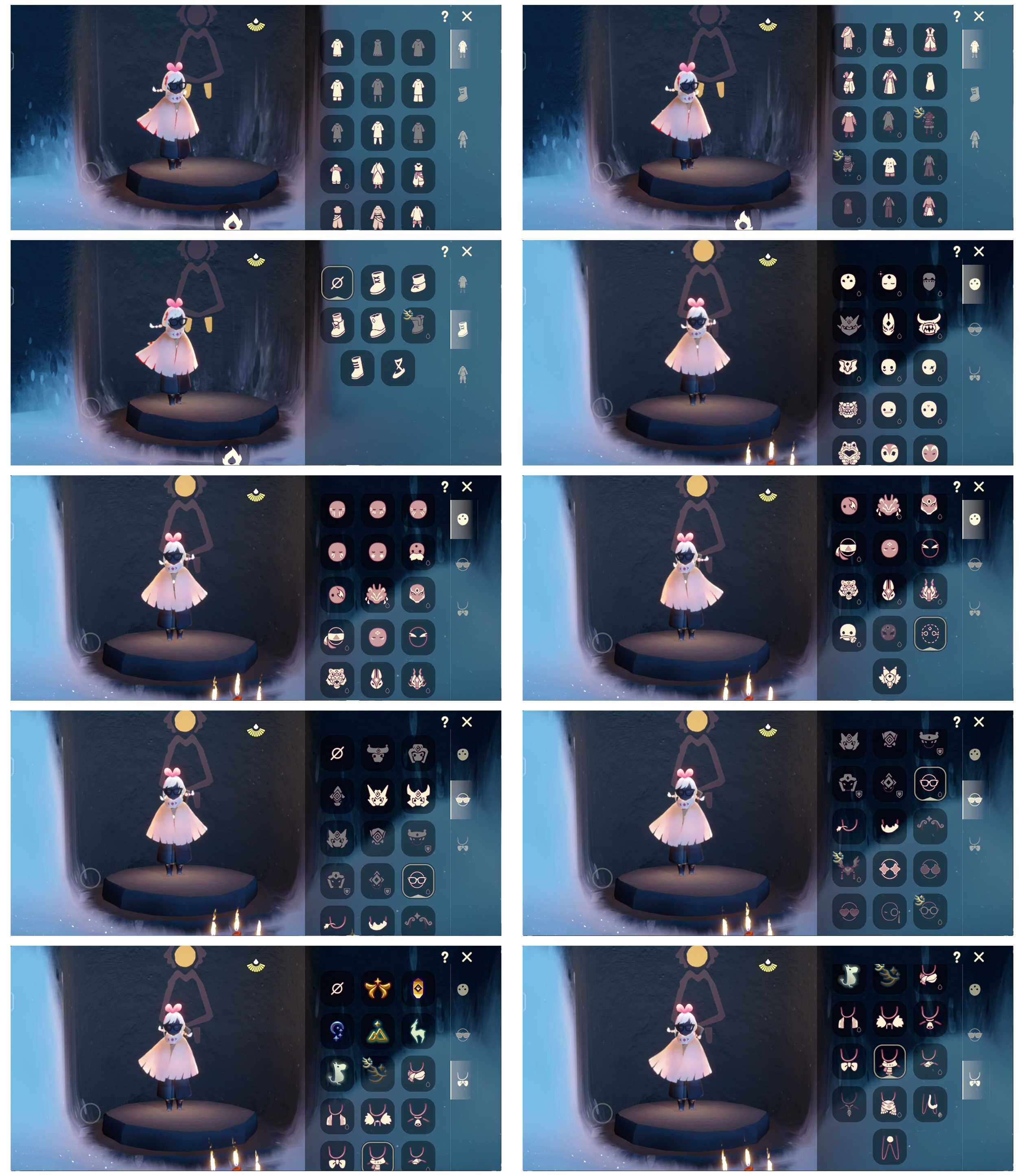 光遇账号安卓官服6季10翼黄鼠狼面具我上课女仆围裙虚荣奔月长袍黄鼠狼面积彩虹耳机秋千绊爱
资源：蜡烛 248   爱心2    红烛25   翼10
已毕业地图：霞谷  
毕业季节： 欧若拉季   追忆季 夜行季 