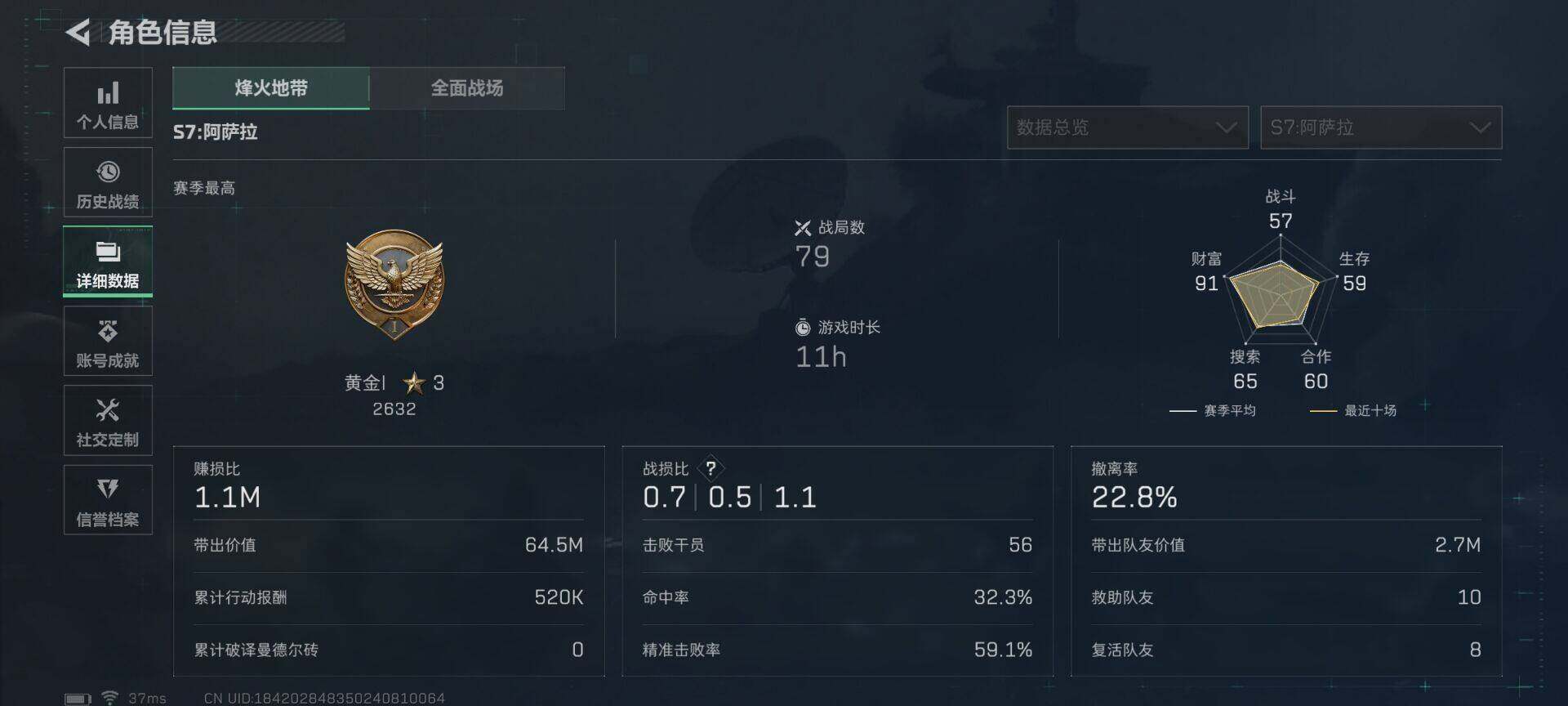 SJZEY377688三角洲行动账号详情图12 SJZEY377688三角洲行动账号详情图12