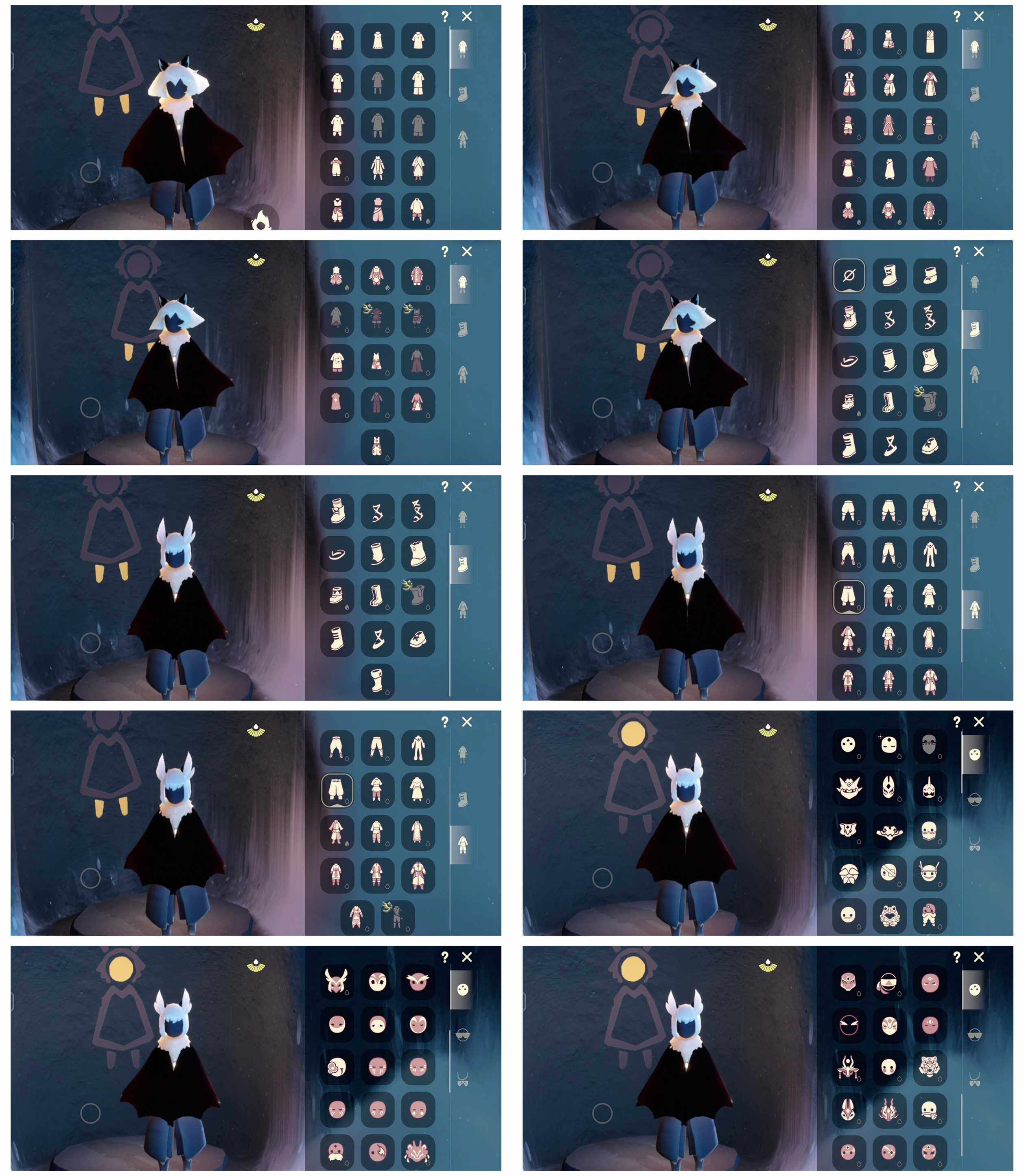 光遇账号安卓官服12季10翼白枭蝙蝠套圣诞鹿角保暖雪人斗篷绊爱巫师帽花憩茶桌祥云纸伞猫耳套装
资源：蜡烛 122 爱心 28  红烛 30 翼 10 
已毕业地图：雨林 霞谷 禁阁 
毕业季节：表演季 破晓季 欧若