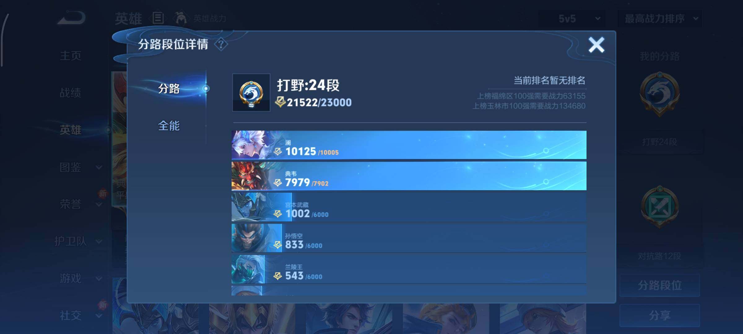 WZCMY3409189王者荣耀账号详情图4