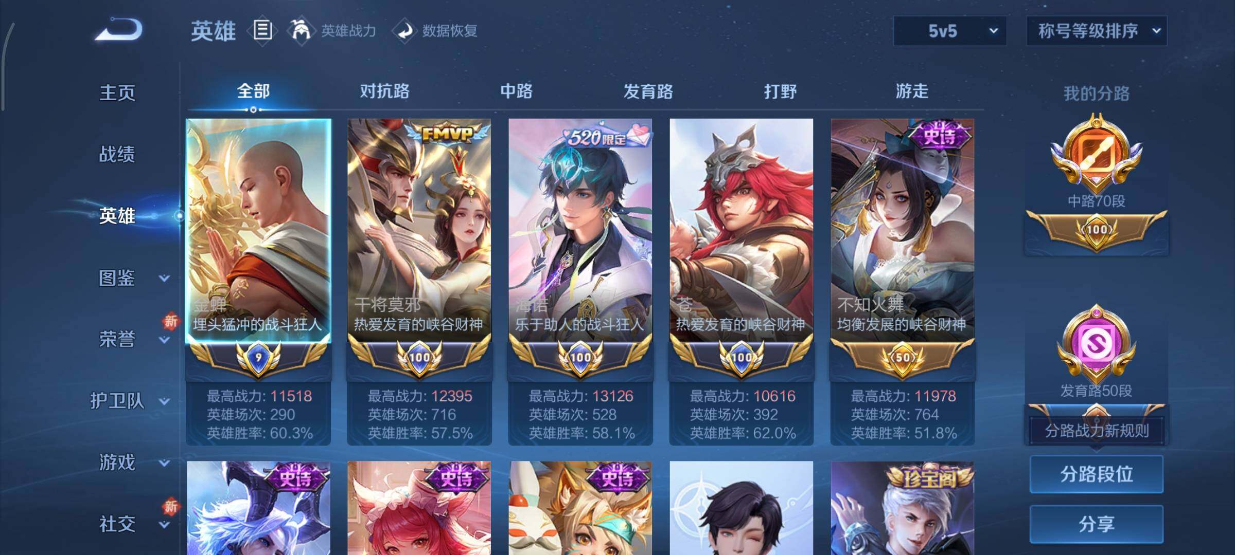 WZCMY3409194王者荣耀账号详情图3