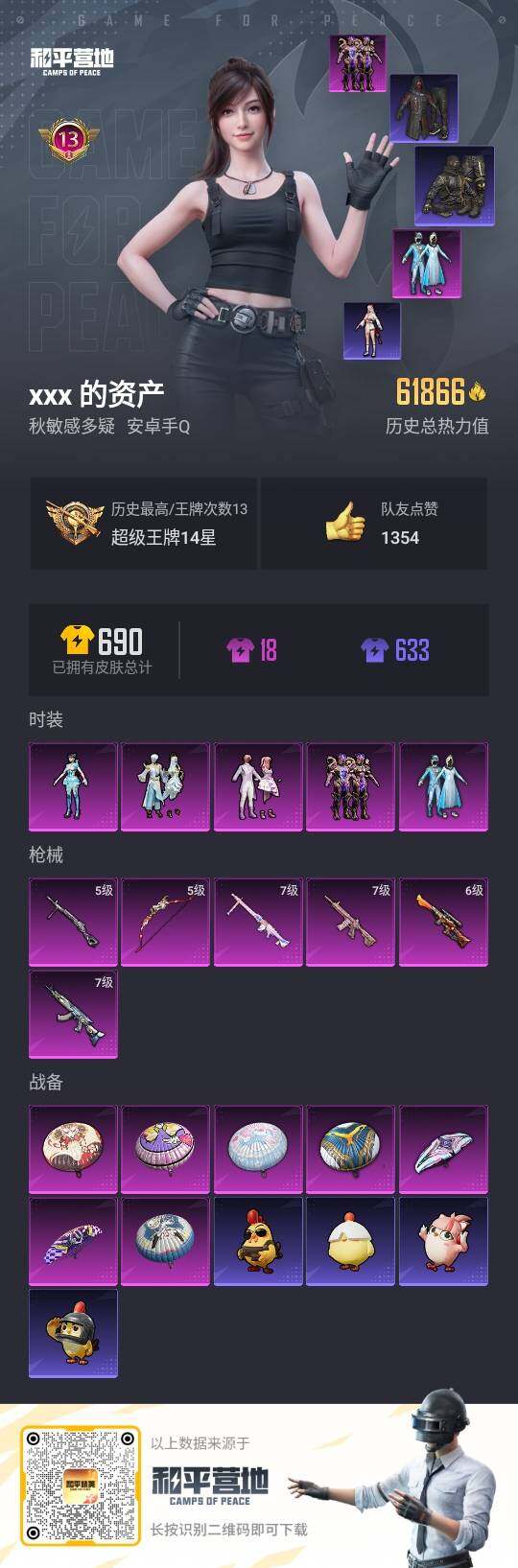 HPCMW3418676和平精英账号详情图2 HPCMW3418676和平精英账号详情图2