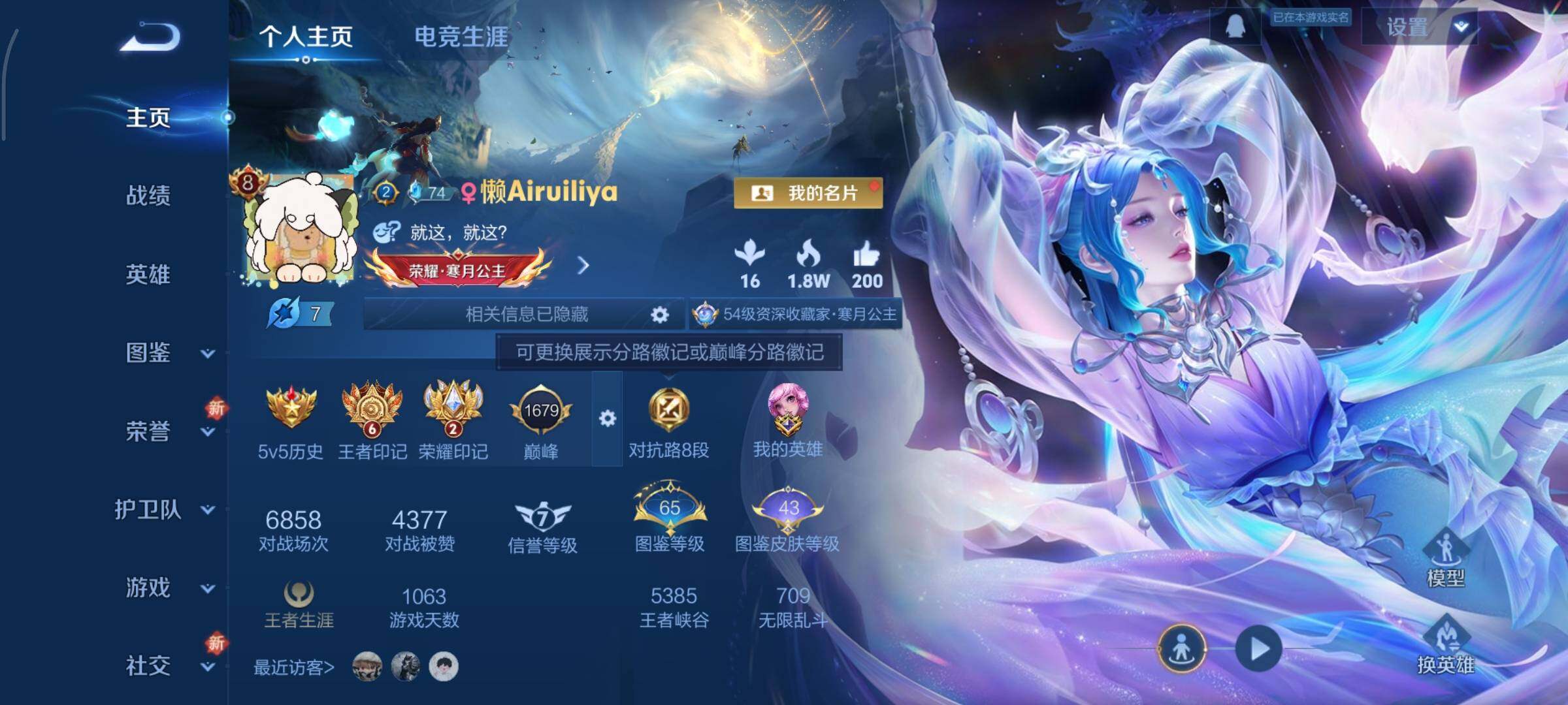 WZCMY3409209王者荣耀账号详情图2