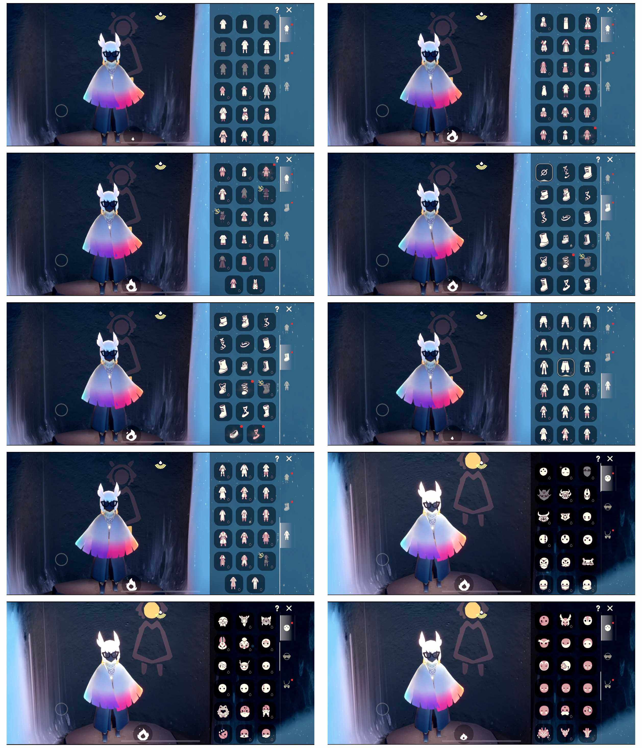 光遇账号iOS官服17季9翼白枭武士裤玫瑰花透明蝶翼日光水母海浪阔腿裤矮人面具公主头粗辫书虫箬笠虚荣
资源：蜡烛 1704 爱心 208 红烛 59 翼 9
已毕业地图：霞谷
毕业季节：集结季 小王子季 潜海季 表演