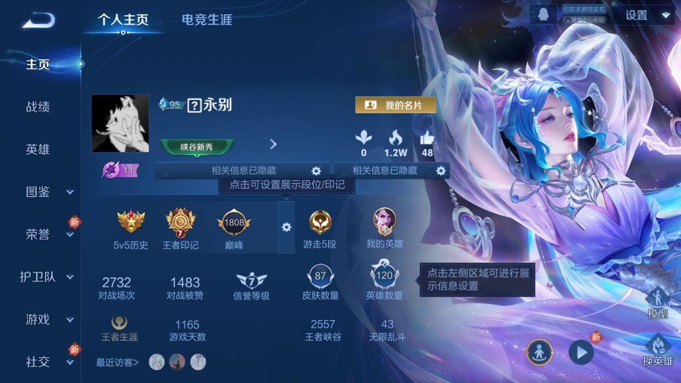 WZXS3437087王者荣耀账号详情图4 WZXS3437087王者荣耀账号详情图4