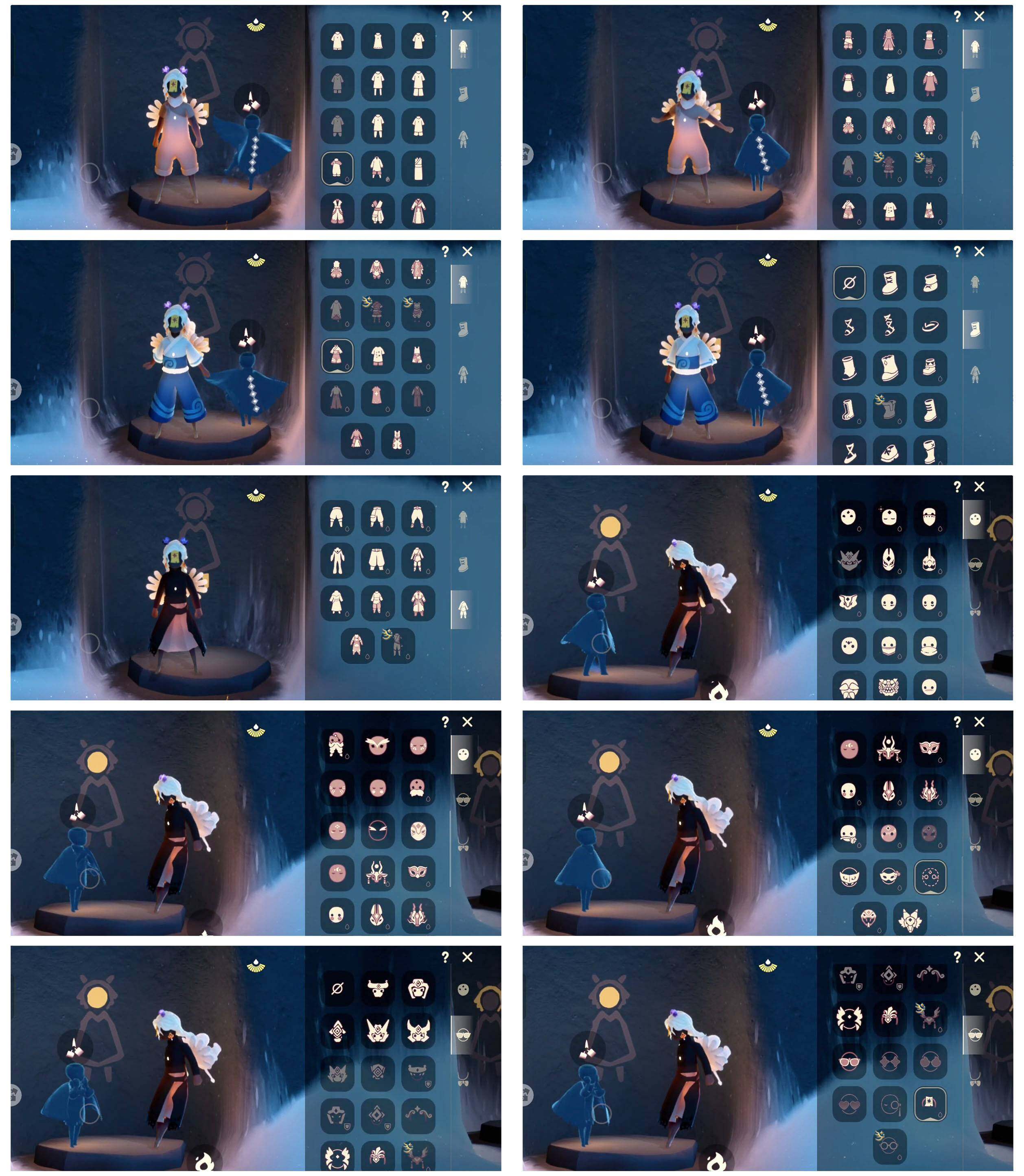 光遇账号华为渠道服8季10翼蝙蝠套新春福娃蛛网斗篷巫师帽双马尾发型巫树犄角祥云纸伞武士裤详情看图，价格可刀
资源：蜡烛81 爱心15  红烛23 10翼
已毕业地图：晨岛 云野 雨林 霞谷
毕业季节：归巢季 九色鹿季