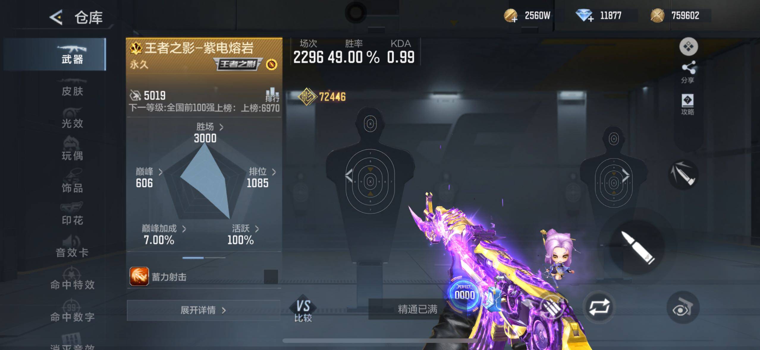 CFMLX369090枪战王者账号详情图6 CFMLX369090枪战王者账号详情图6