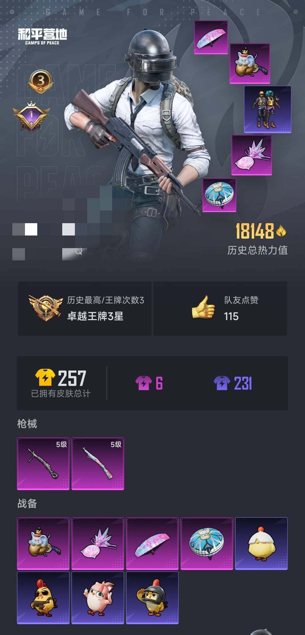 HPCMW3427628和平精英账号详情图6 HPCMW3427628和平精英账号详情图6