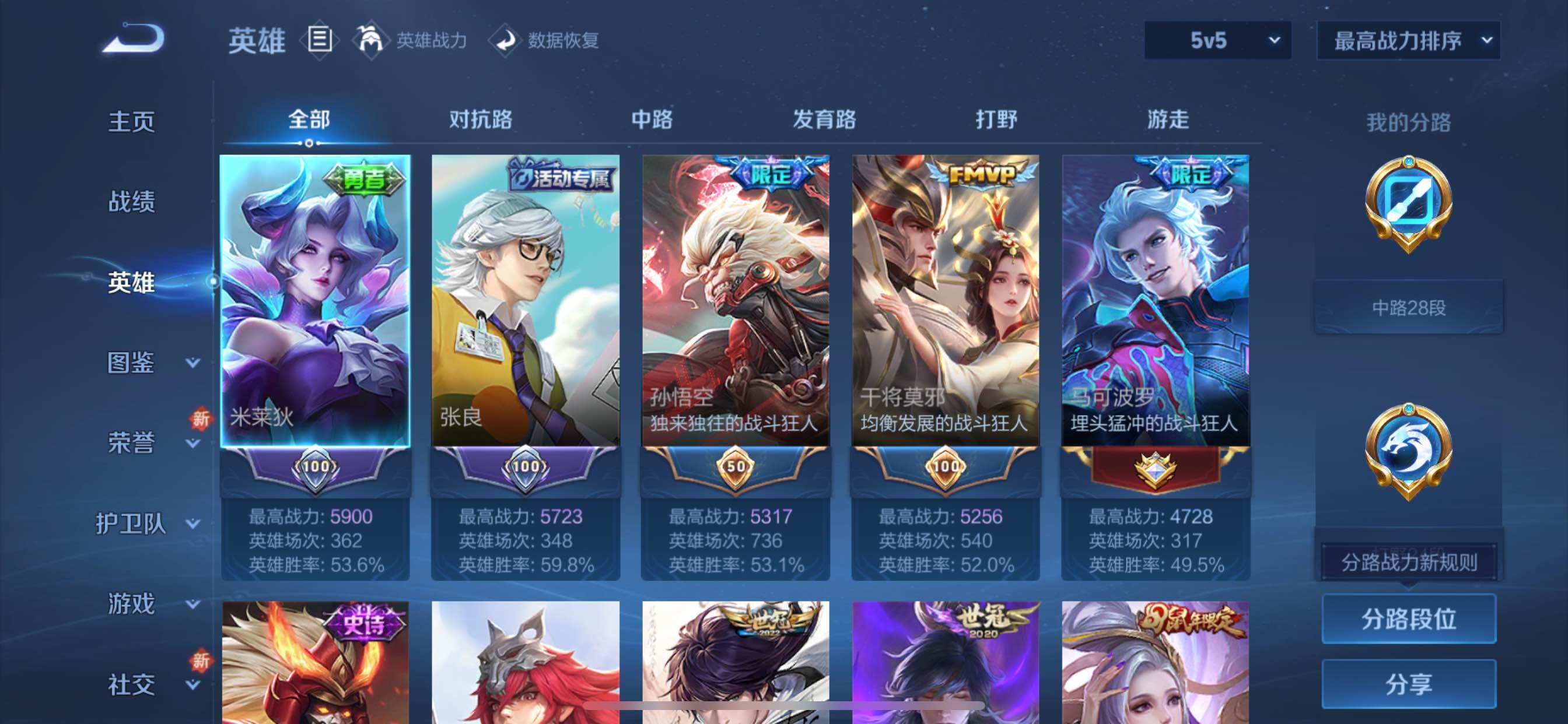 WZCMY3411045王者荣耀账号详情图3