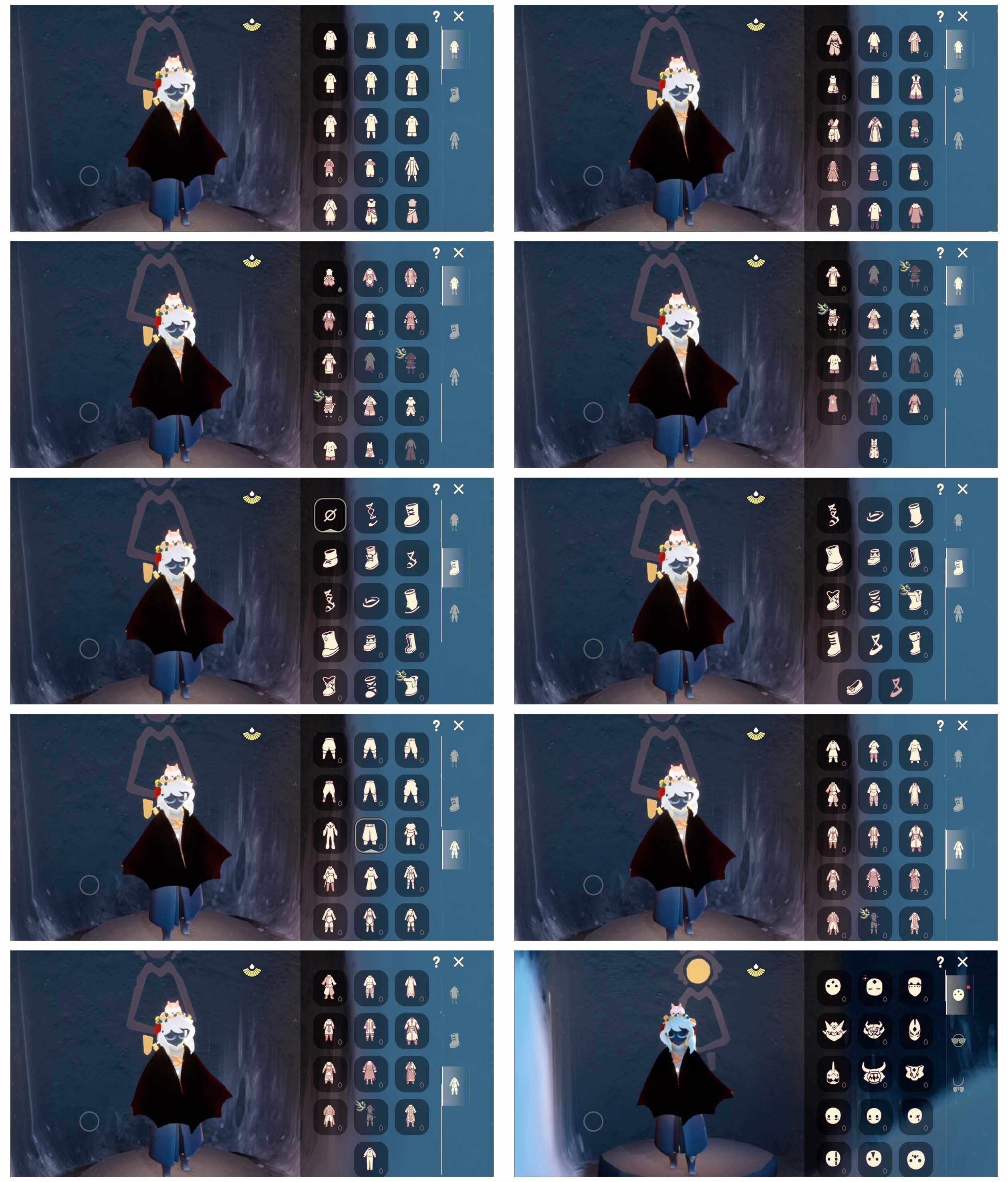 光遇账号安卓官服21季10翼巫师帽蝙蝠套阿努比斯白枭橘子发饰鲤鱼发饰雪花发饰贝壳发饰玉兔发饰
资源：蜡烛 647  爱心 486  红烛 1  翼 10 
已毕业地图：全图
毕业季节：预言季 梦想季 集结季 小王子