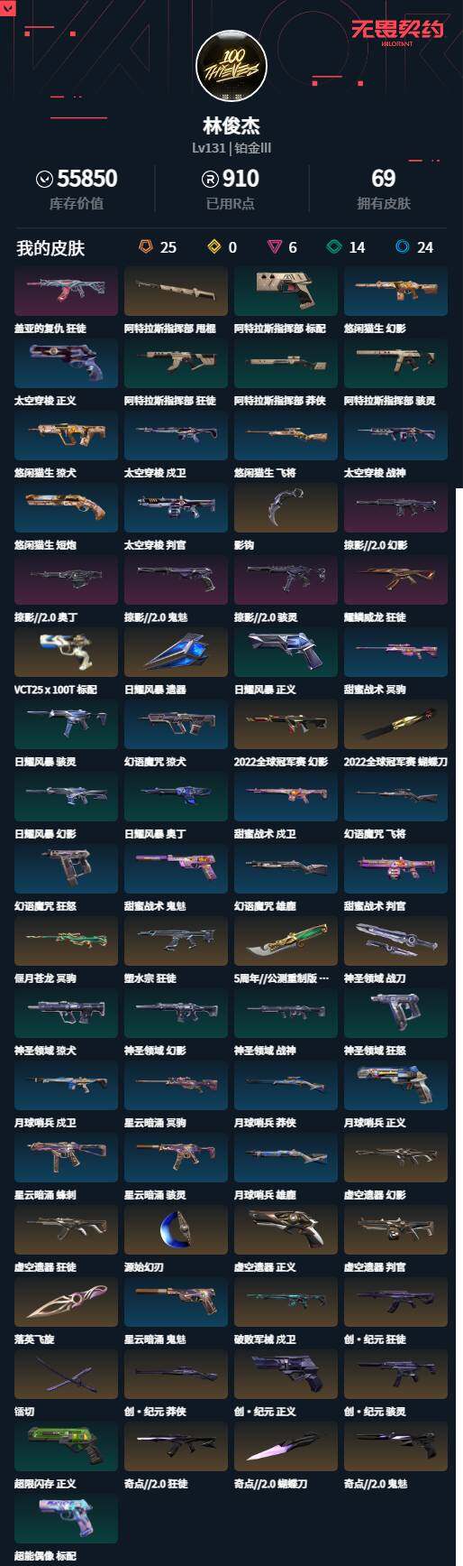 WWQLXY327734无畏契约账号详情图2 WWQLXY327734无畏契约账号详情图2