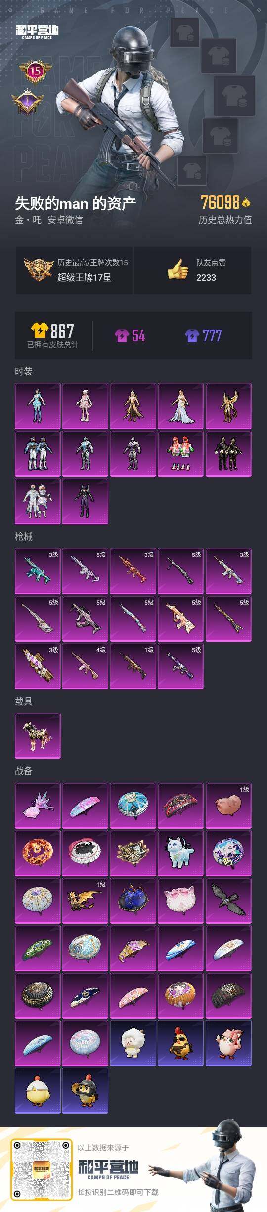 HPCMW3418662和平精英账号详情图3 HPCMW3418662和平精英账号详情图3