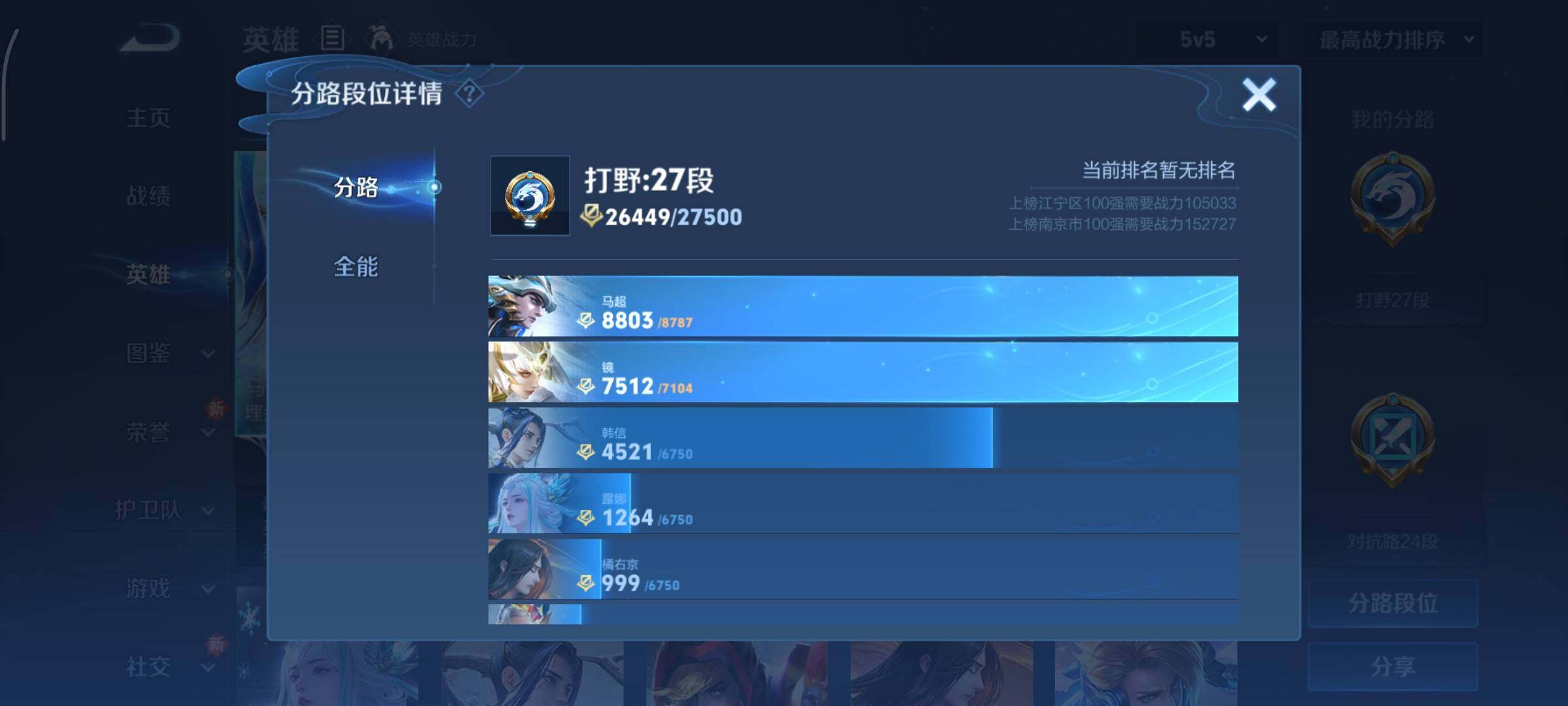 WZCMY3411054王者荣耀账号详情图4