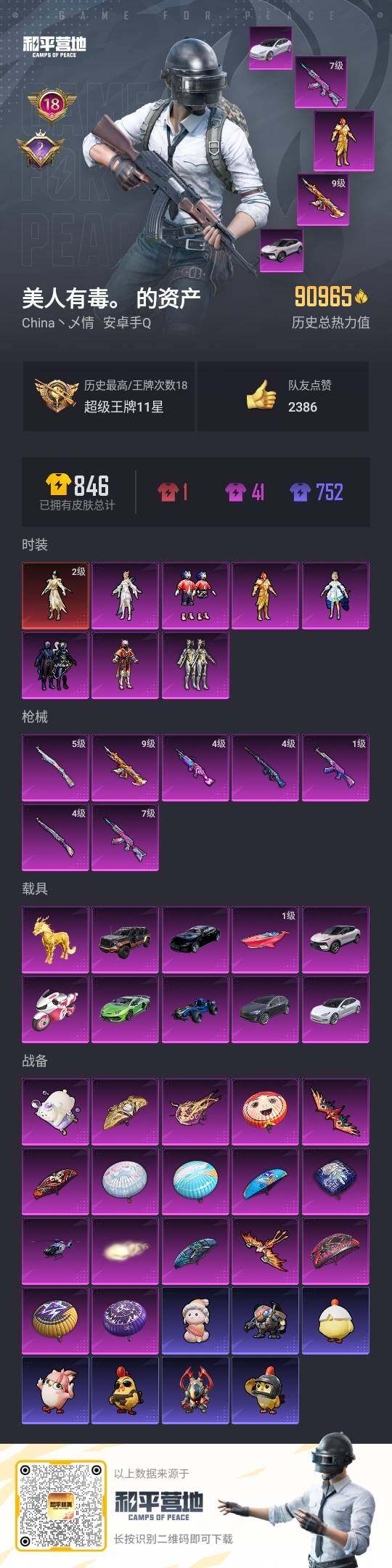 HPLX3418615和平精英账号详情图3 HPLX3418615和平精英账号详情图3