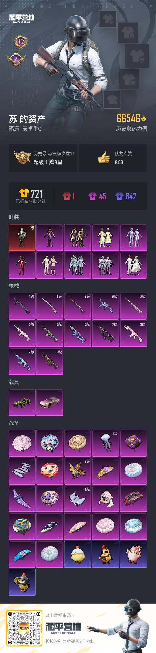 HPLE3418605和平精英账号详情图3 HPLE3418605和平精英账号详情图3