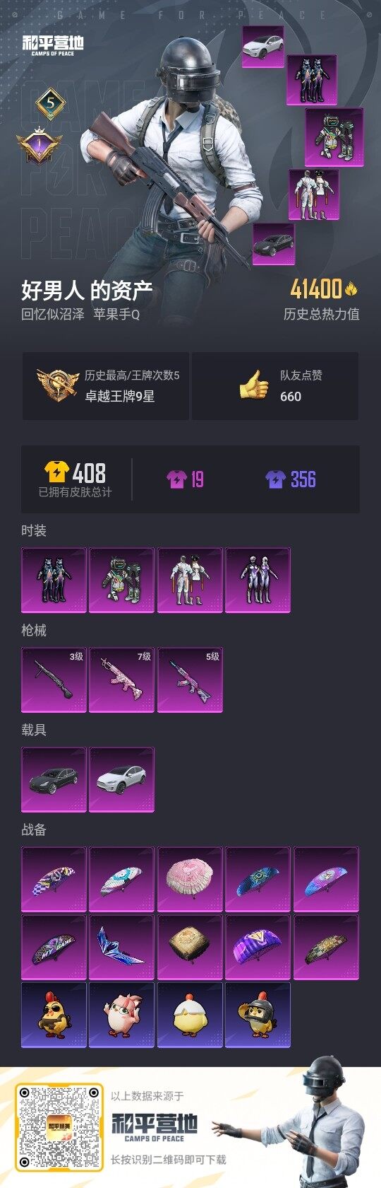 HPLX3418596和平精英账号详情图3 HPLX3418596和平精英账号详情图3