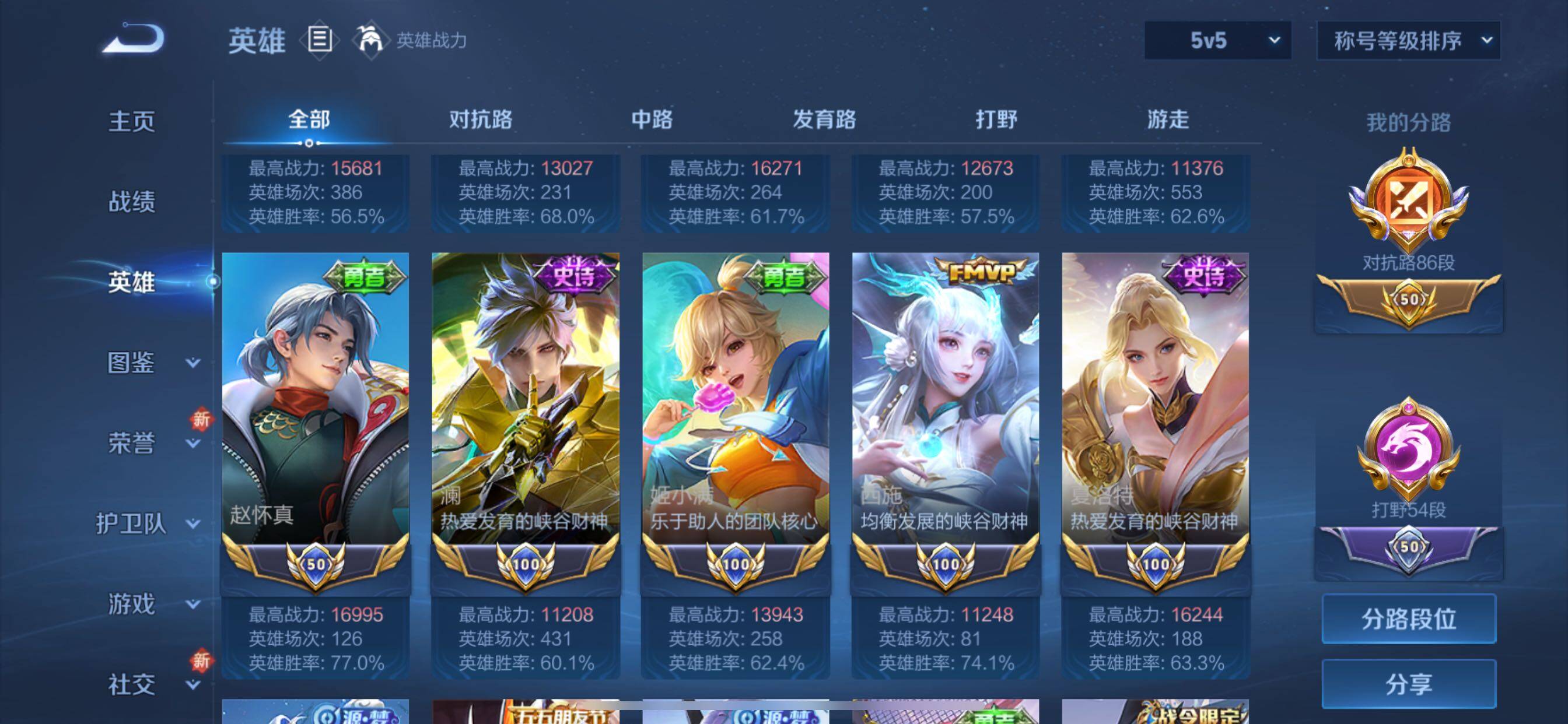 WZCMY3411087王者荣耀账号详情图5