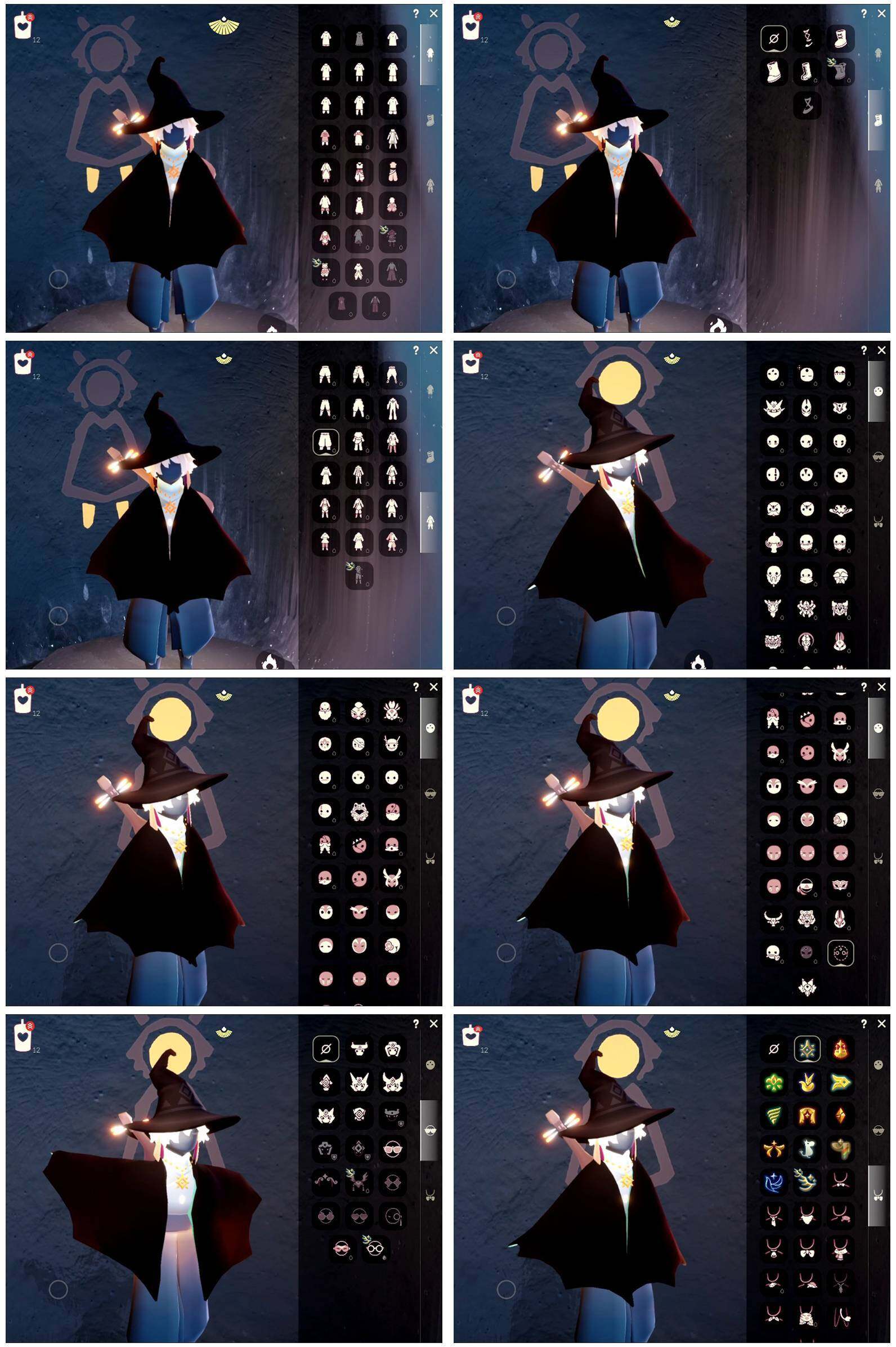 光遇账号iOS官服阿努比斯白枭透明蝶翼玫瑰花巫师帽蝙蝠套装武士裤加马尾青衫落拓礼包"资源：蜡烛16 爱心9 红烛3 翼11
已毕业地图：晨岛 云野 雨林 霞谷 暮土 禁阁
毕业季节：预言季 梦想季 集结季 风行季 潜