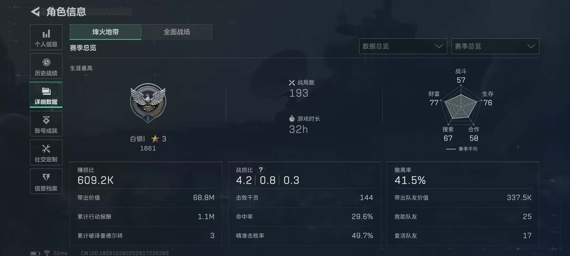 SJZCMW390253三角洲行动账号详情图3