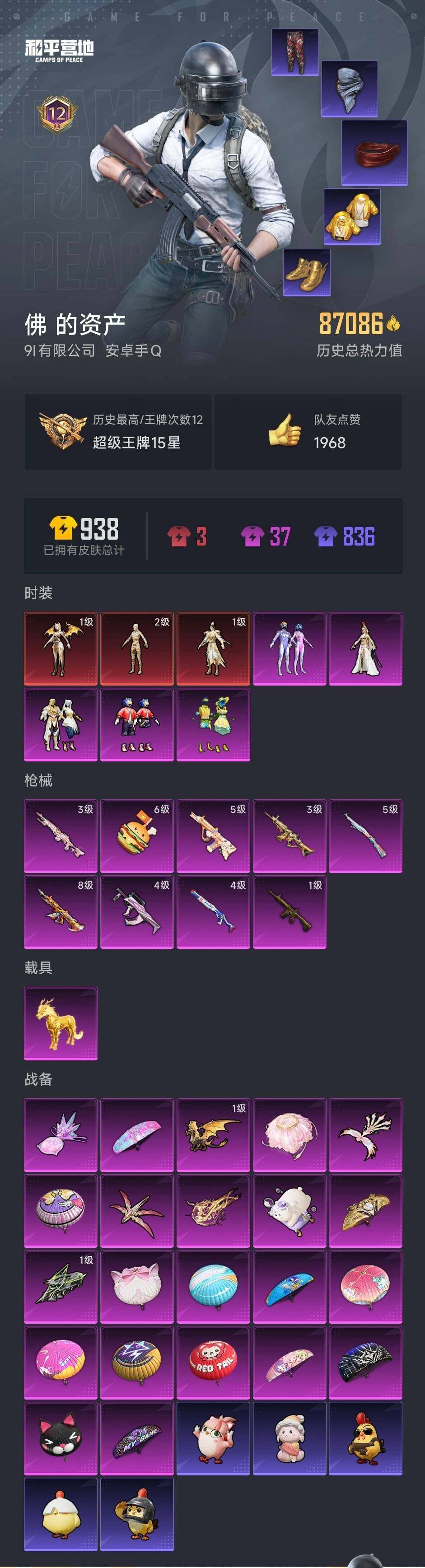 HPCMW3428617和平精英账号详情图33 HPCMW3428617和平精英账号详情图33