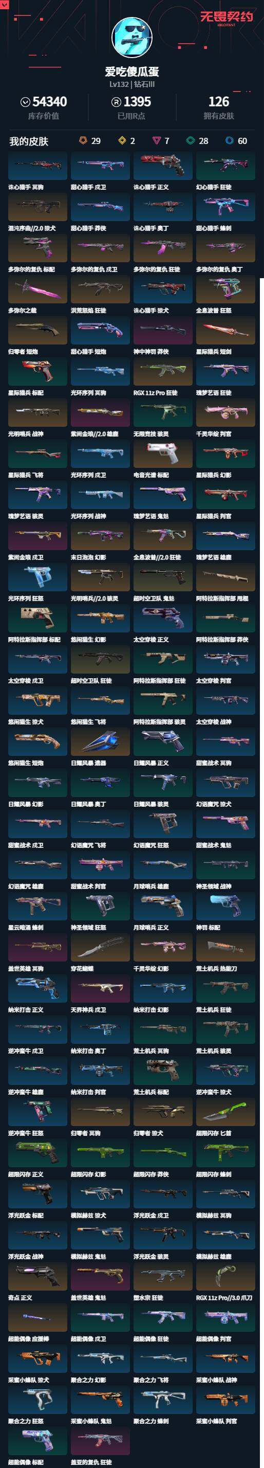 WWQLXY327998无畏契约账号详情图2 WWQLXY327998无畏契约账号详情图2