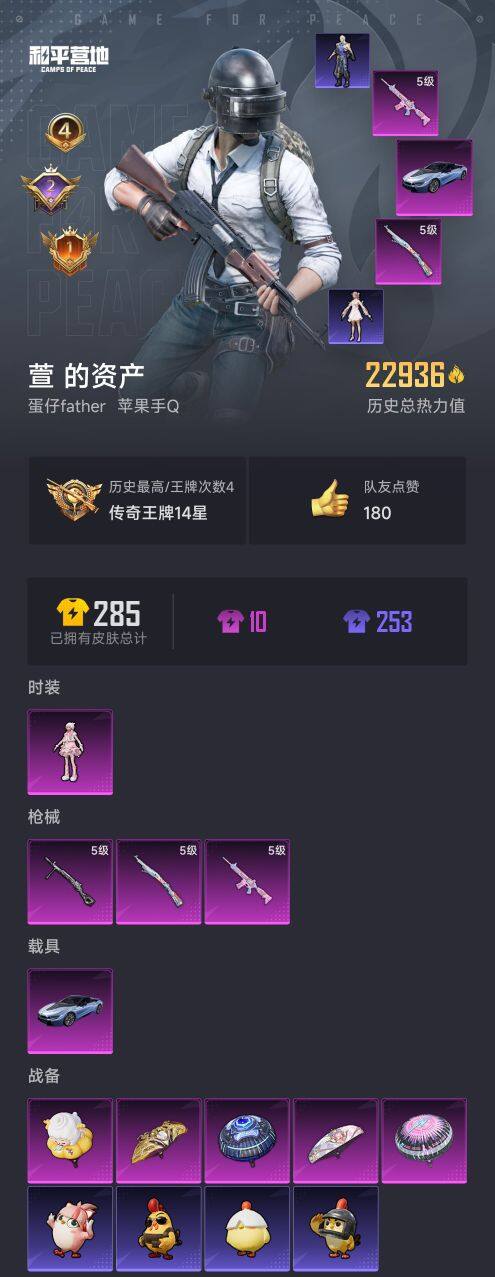 HPQM3416142和平精英账号详情图3 HPQM3416142和平精英账号详情图3