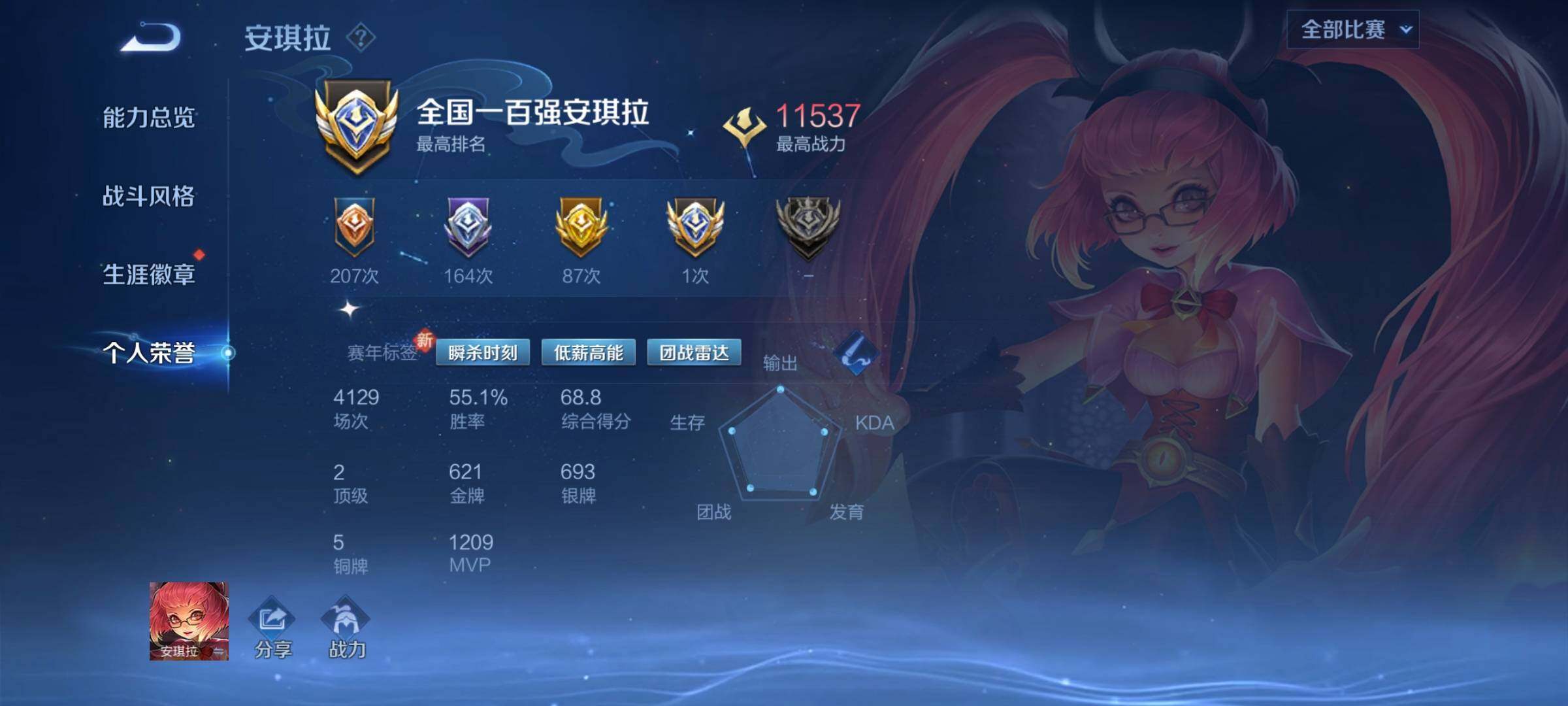 WZCMY3429051王者荣耀账号详情图5 WZCMY3429051王者荣耀账号详情图5