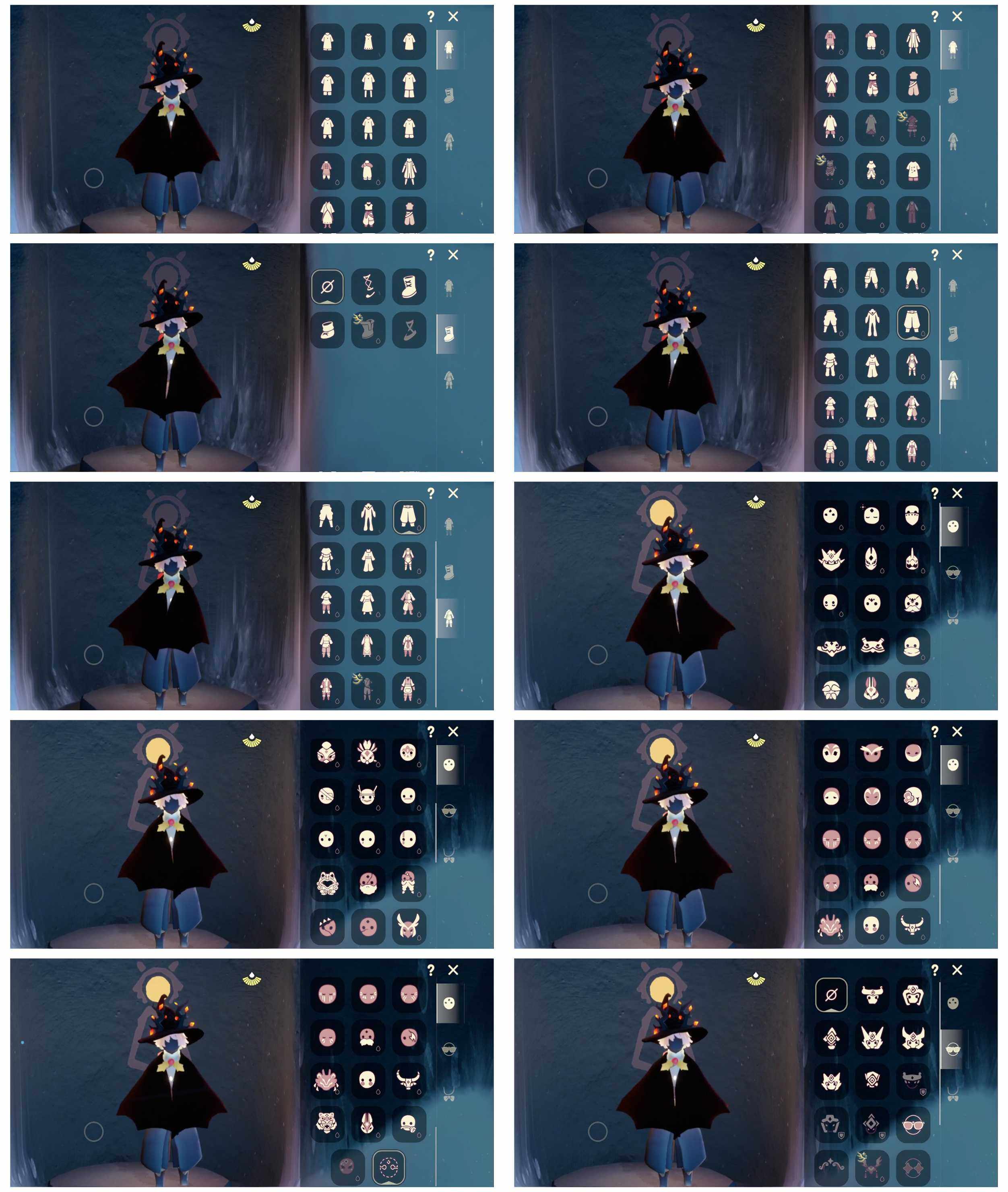 光遇账号安卓官服10季10翼巫师帽白枭蝙蝠套大铁头巫树犄角彩虹耳钉新春福娃花憩茶桌周年线框斗篷新春福娃
资源：蜡烛  166 爱心 42  红烛 1 翼 10 
已毕业地图：全图 
毕业季节：梦想季 集结季 小王子