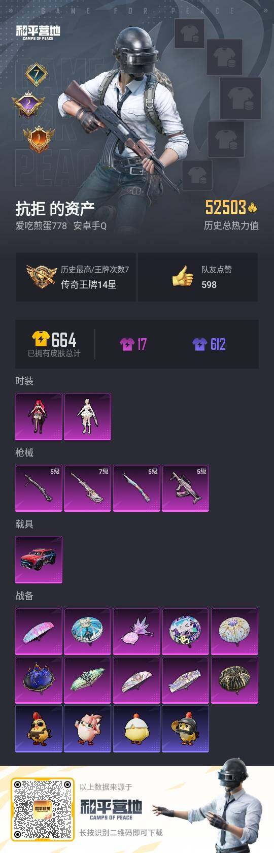 HPLE3418590和平精英账号详情图3 HPLE3418590和平精英账号详情图3