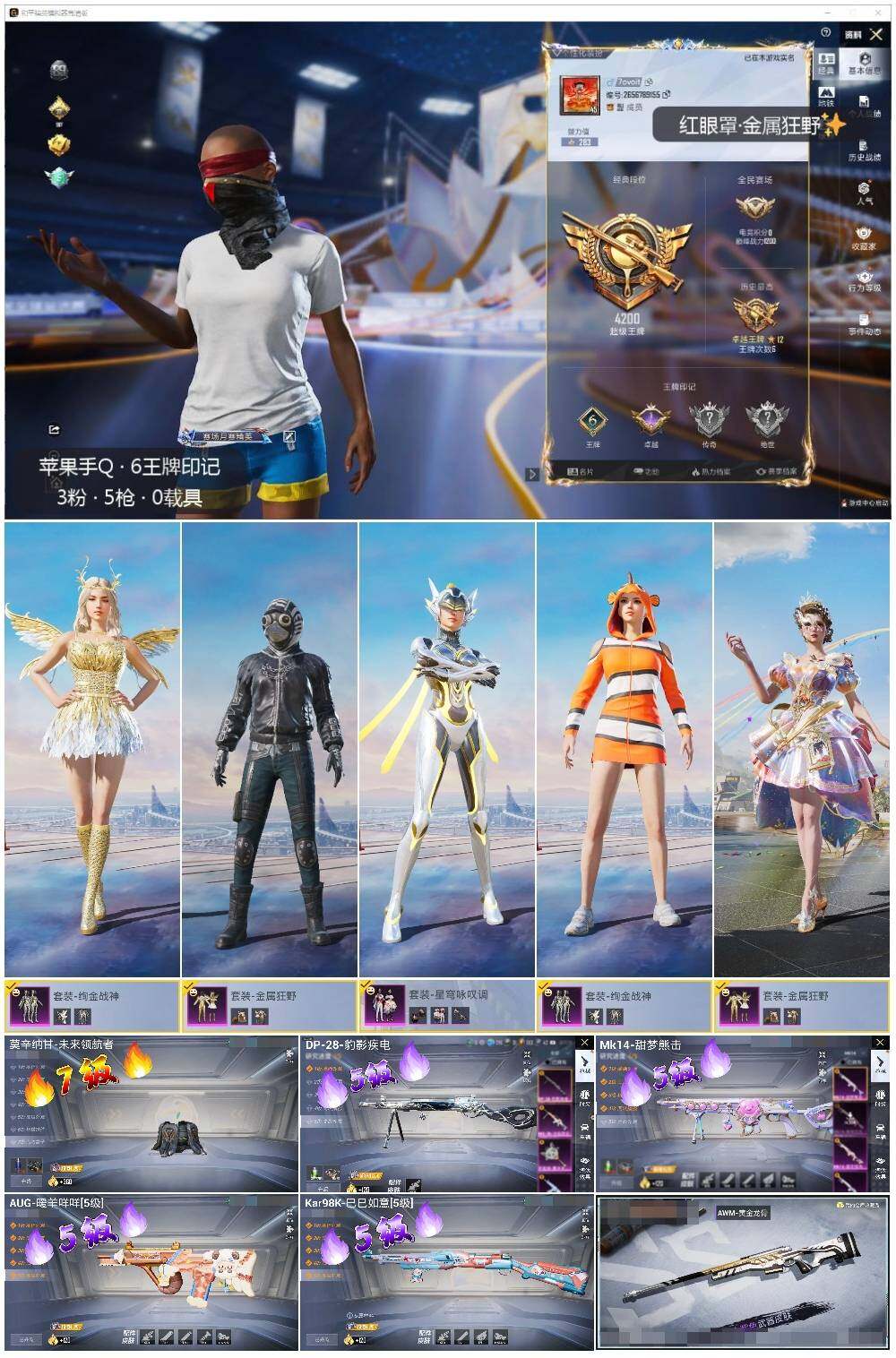 HPLE3429390和平精英账号详情图2 HPLE3429390和平精英账号详情图2