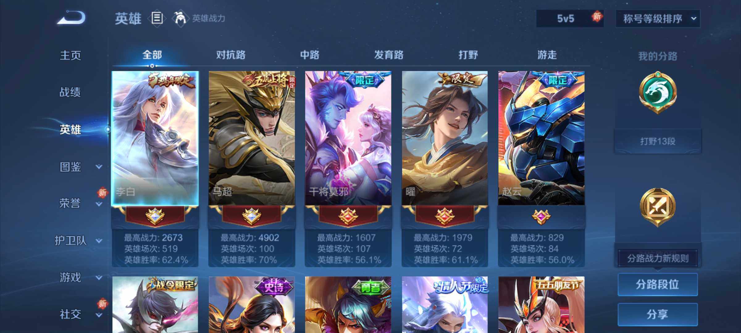 WZLX3415794王者荣耀账号详情图7