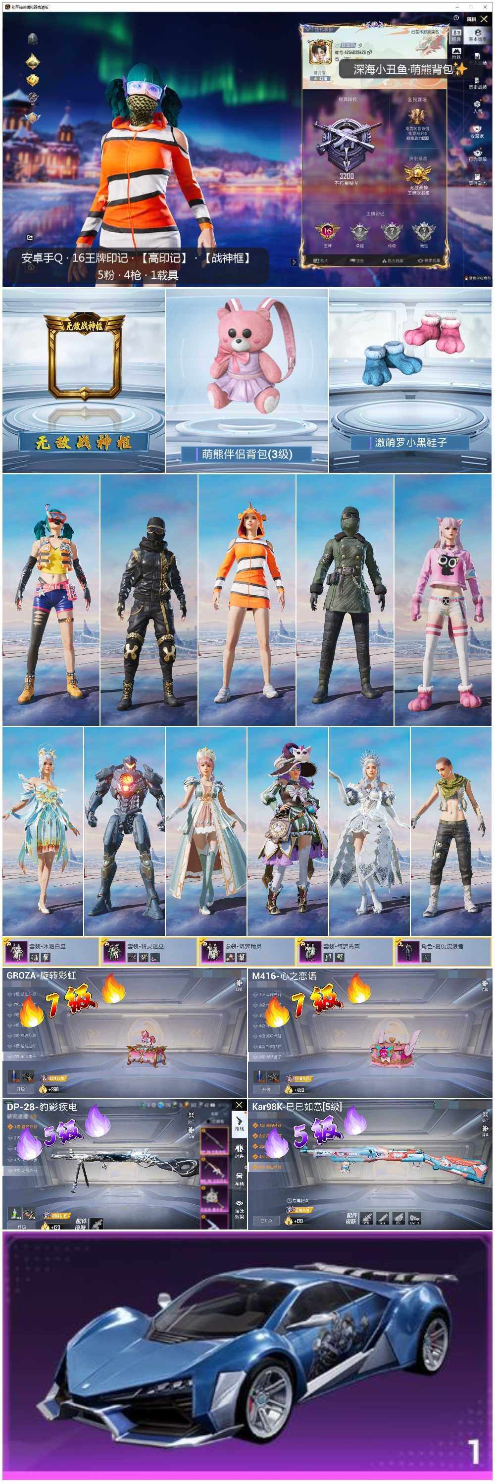 HPLX3417331和平精英账号详情图2 HPLX3417331和平精英账号详情图2