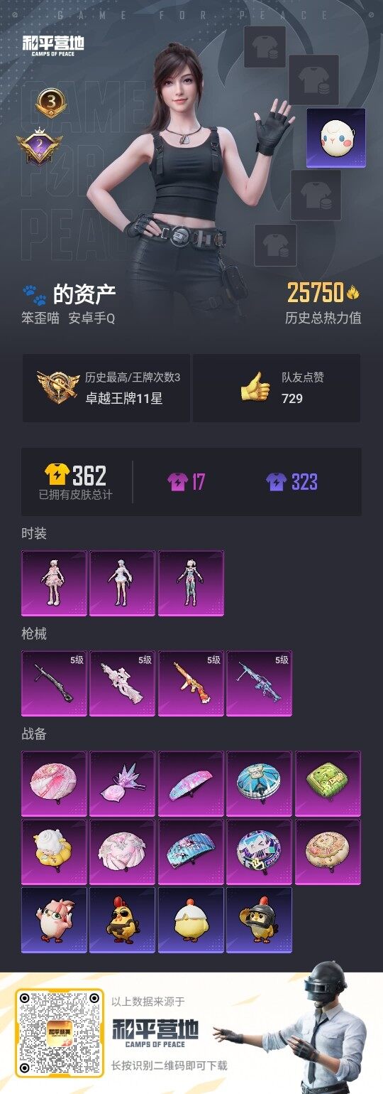 HPLE3417316和平精英账号详情图3 HPLE3417316和平精英账号详情图3