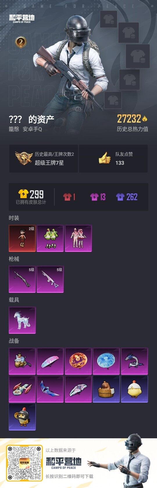 HPCMW3418705和平精英账号详情图3 HPCMW3418705和平精英账号详情图3