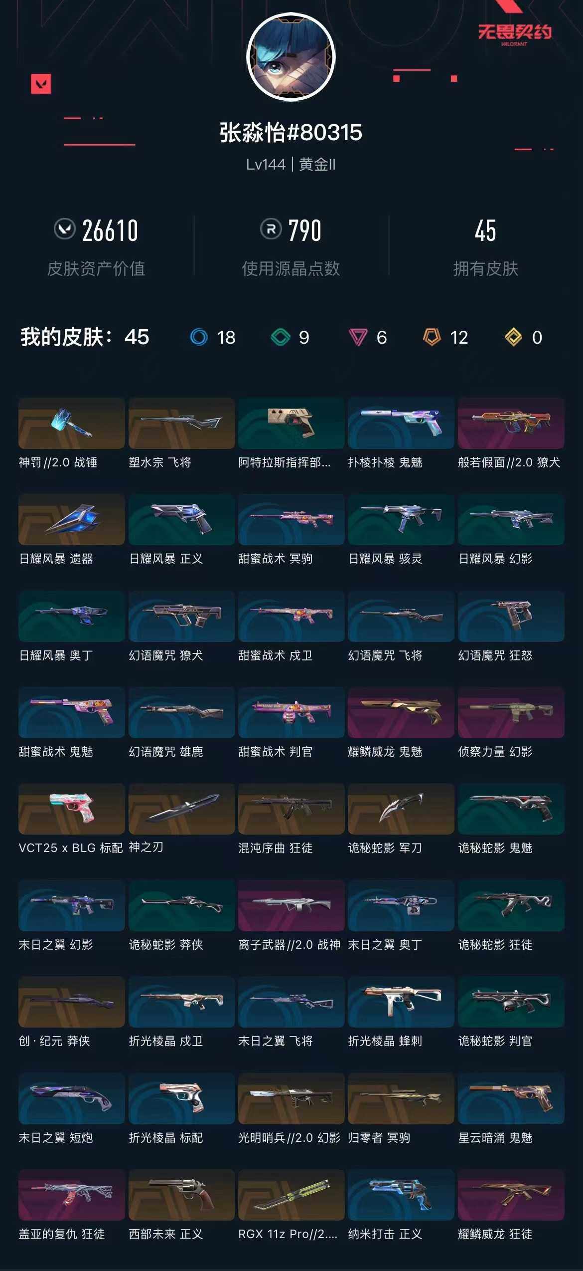 WWQXL328069无畏契约账号详情图2 WWQXL328069无畏契约账号详情图2