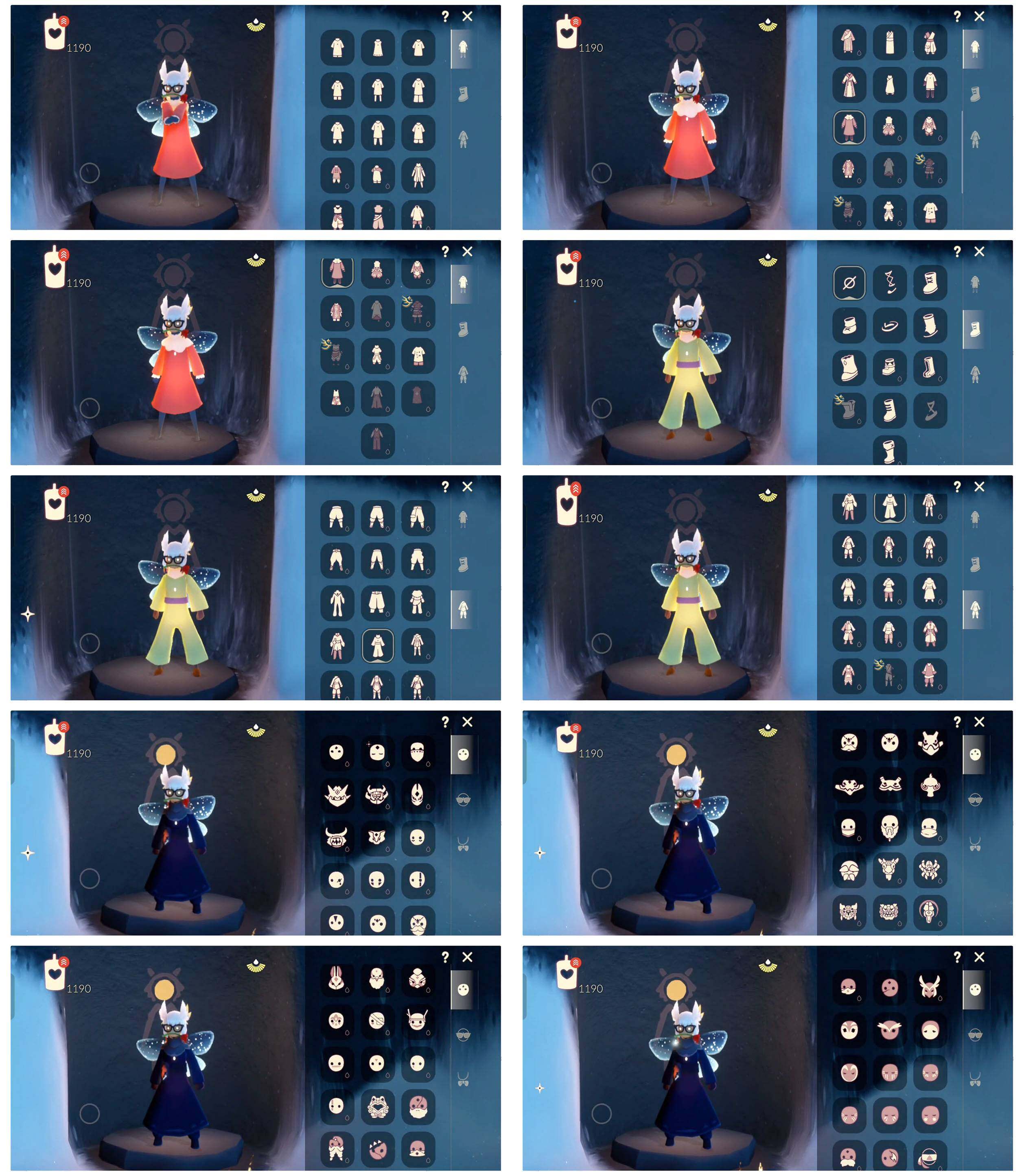 光遇账号安卓官服18季11翼狗头白枭小王子围巾武士裤中秋灯笼星球夹克锦鲤套装蝙蝠套装蝙蝠套装绊爱详情看图，价格可刀
资源：蜡烛  1191  爱心  318  红烛26   翼11
已毕业地图：全图毕业 
毕业季节